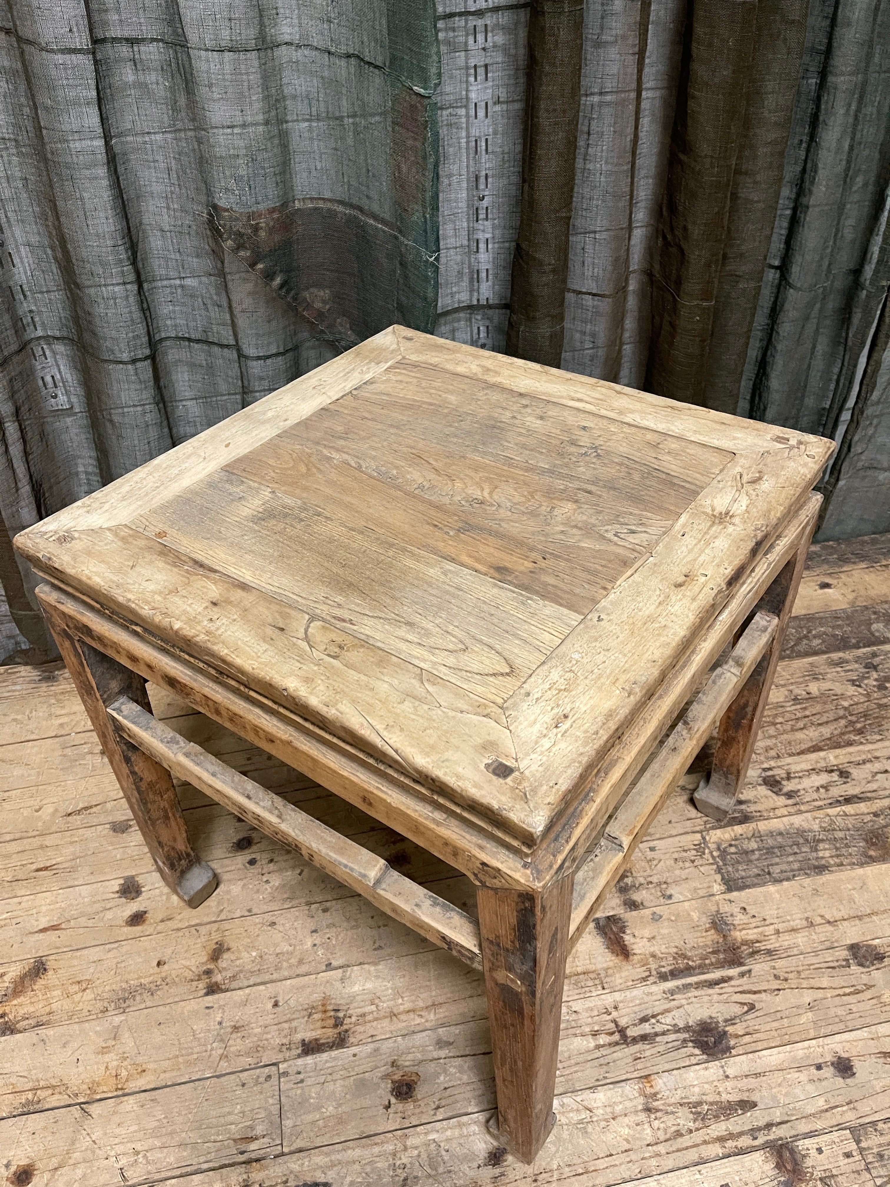 Antique Chinese Side Table, Elm