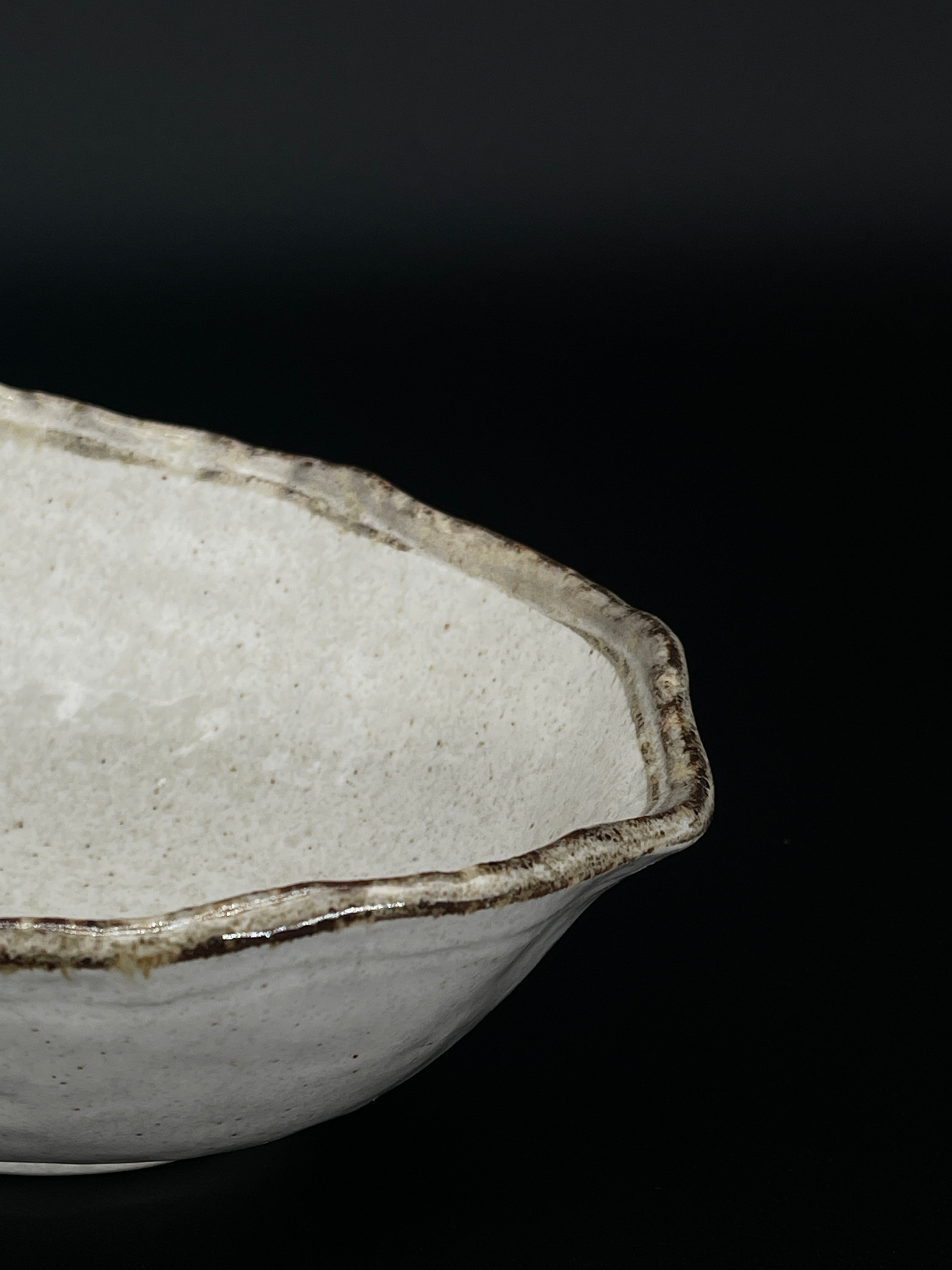 Contemporary Japanese Serving Bowl - Off White