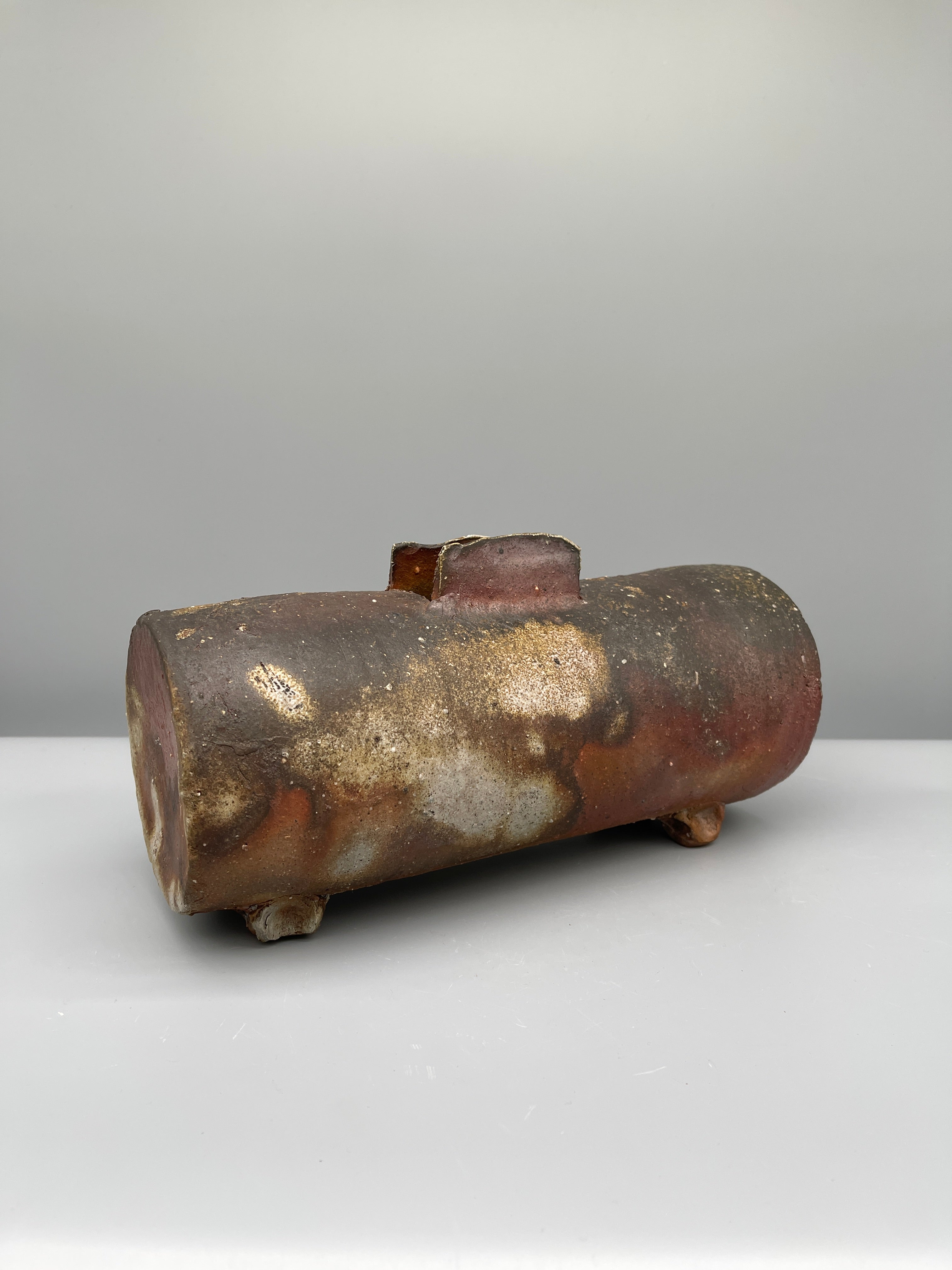 Vintage Japanese Bizen Pottery Vase for Ikebana