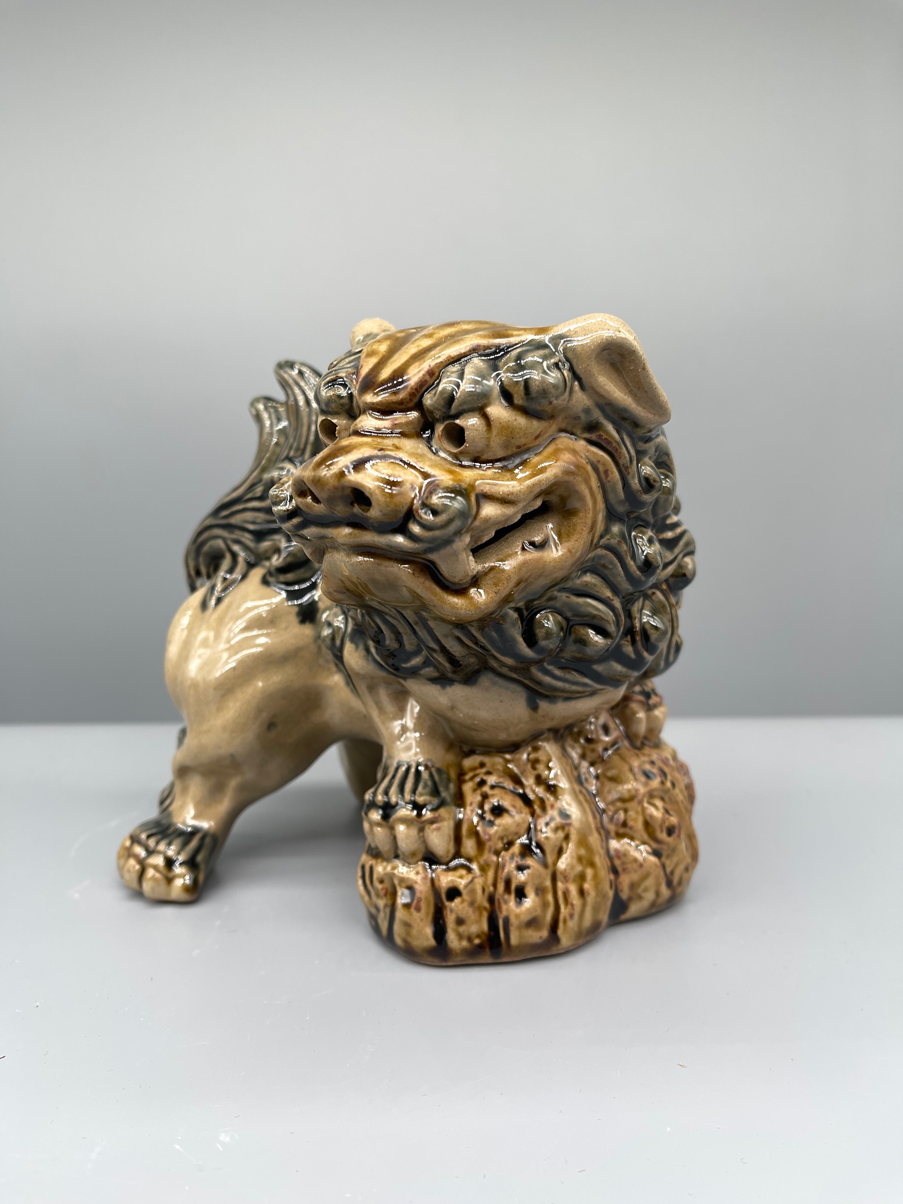 Pair Of Japanese Pottery Shi-Shi | c.1960