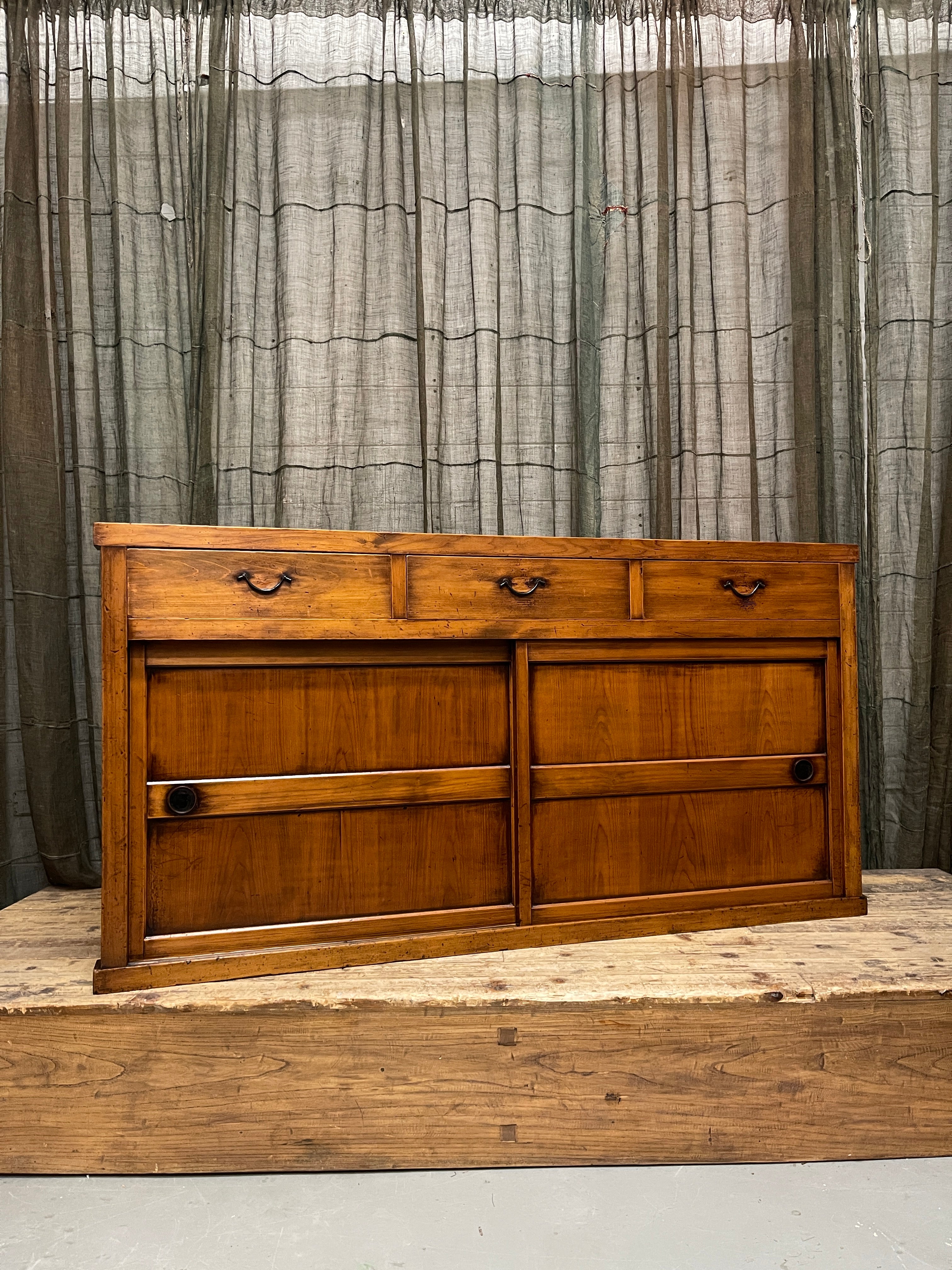 Antique Japanese Sideboard From Gifu - Cypress | Meiji