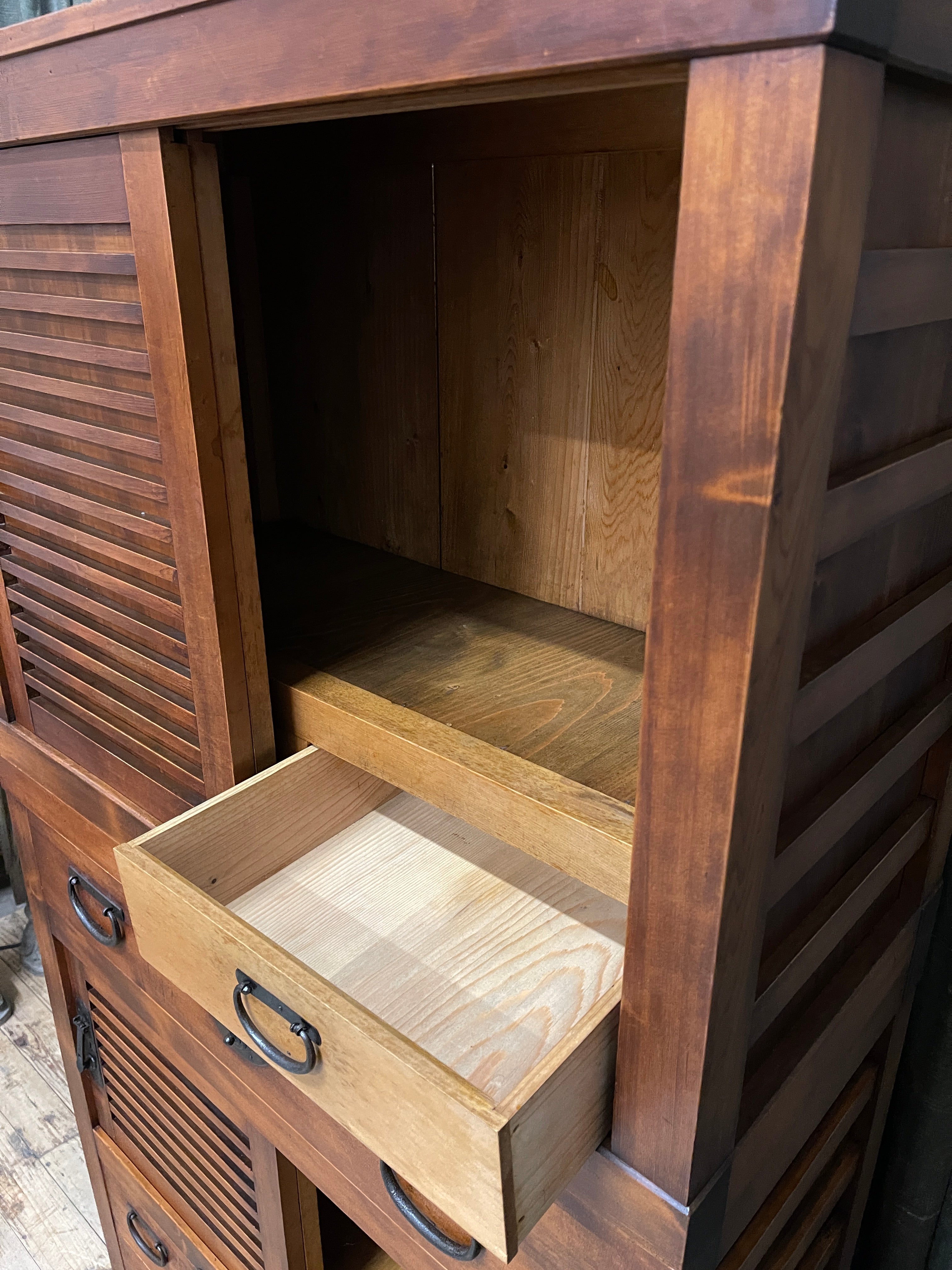 Japanese Choba Dansu, Merchant’s Chest – Cedar & Cypress | Meiji