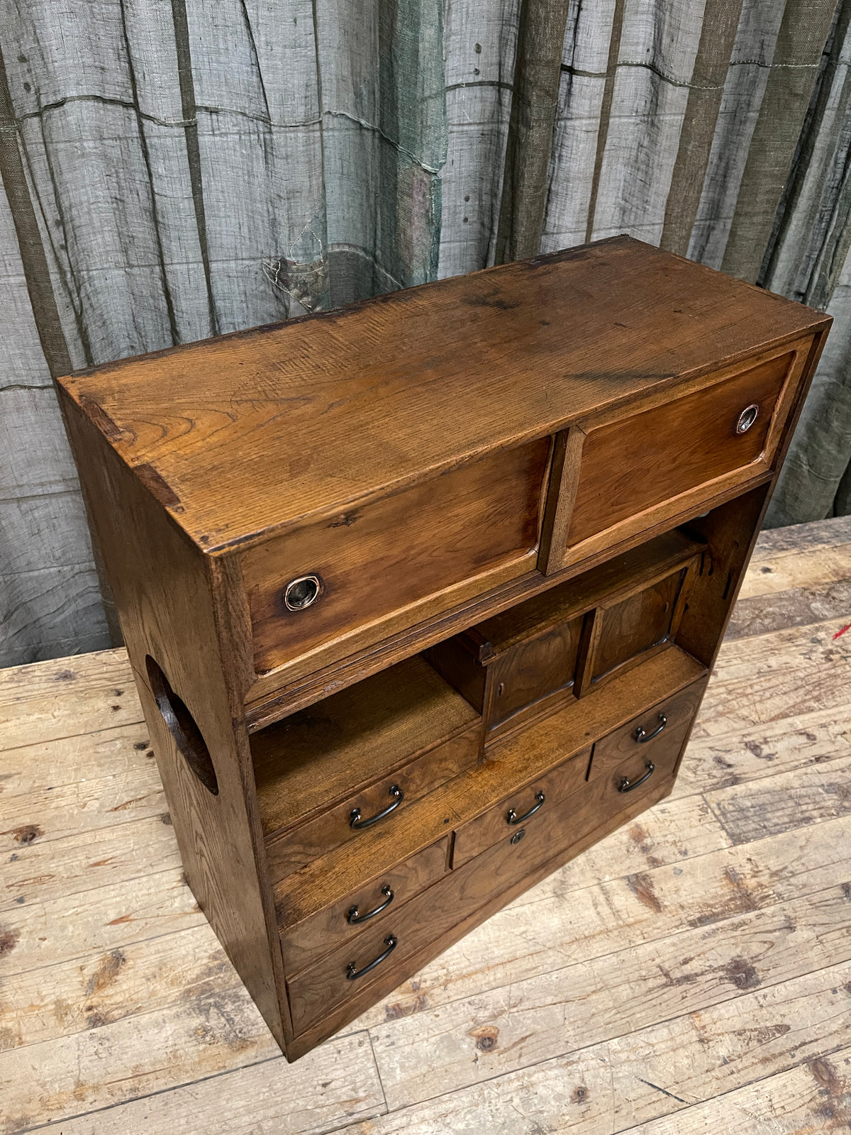 Cha Dana, Japanese Tea Cabinet - Elm & Cedar | Midcentury