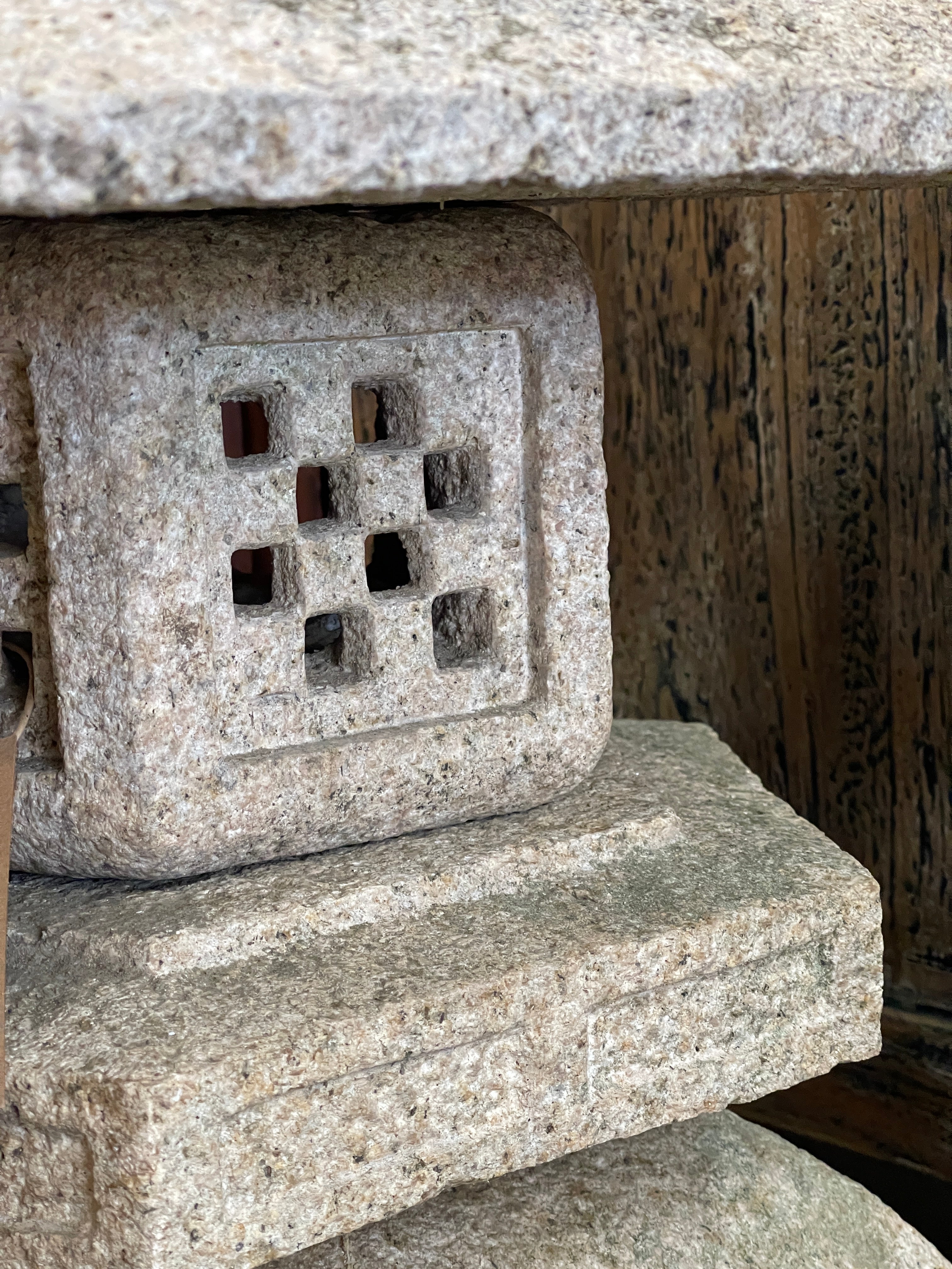 Japanese Yukimi Doro, Snow Garden Lantern - Granite | Early - Mid 1900's