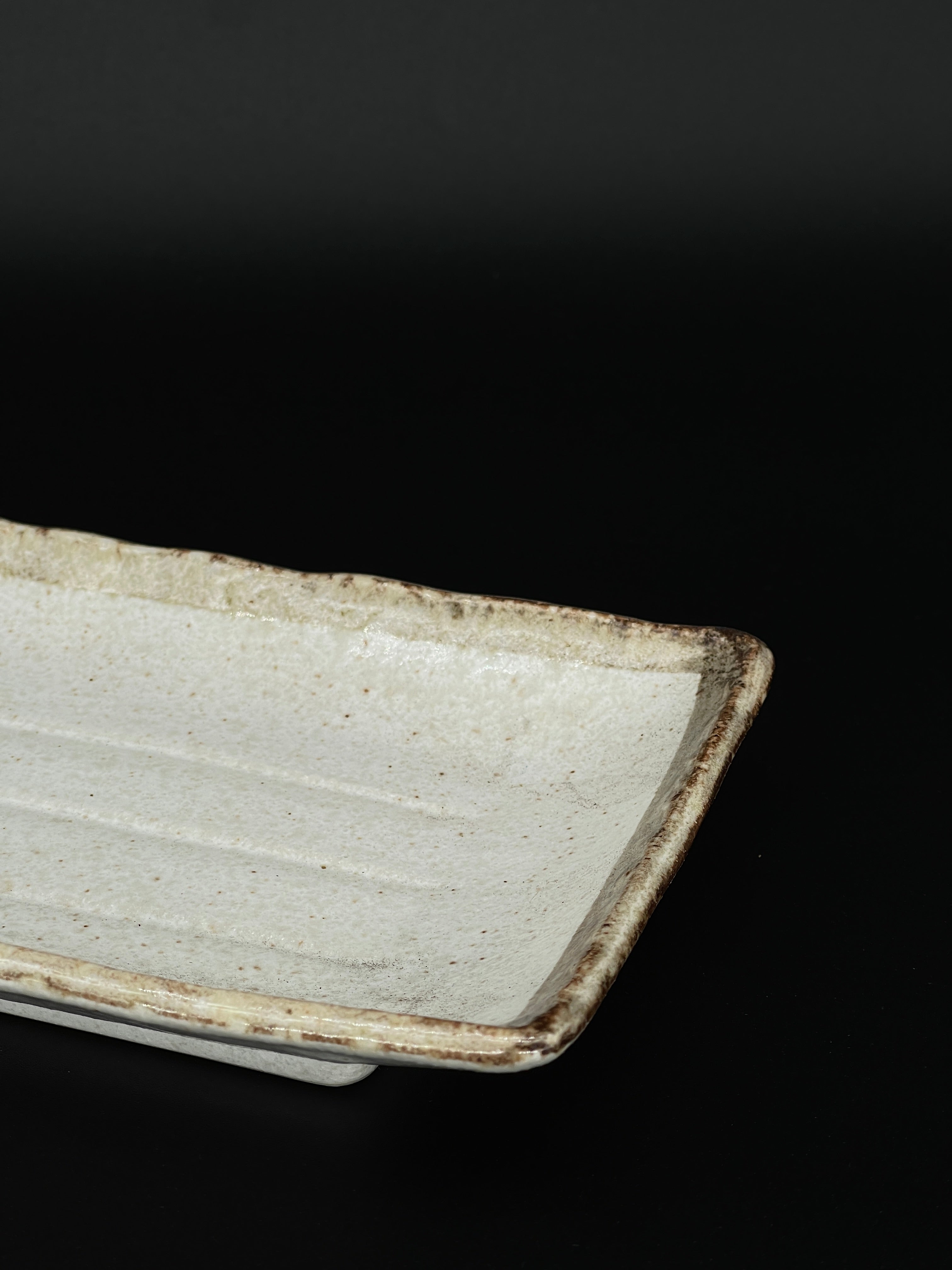Contemporary Japanese Serving Plate - Off White