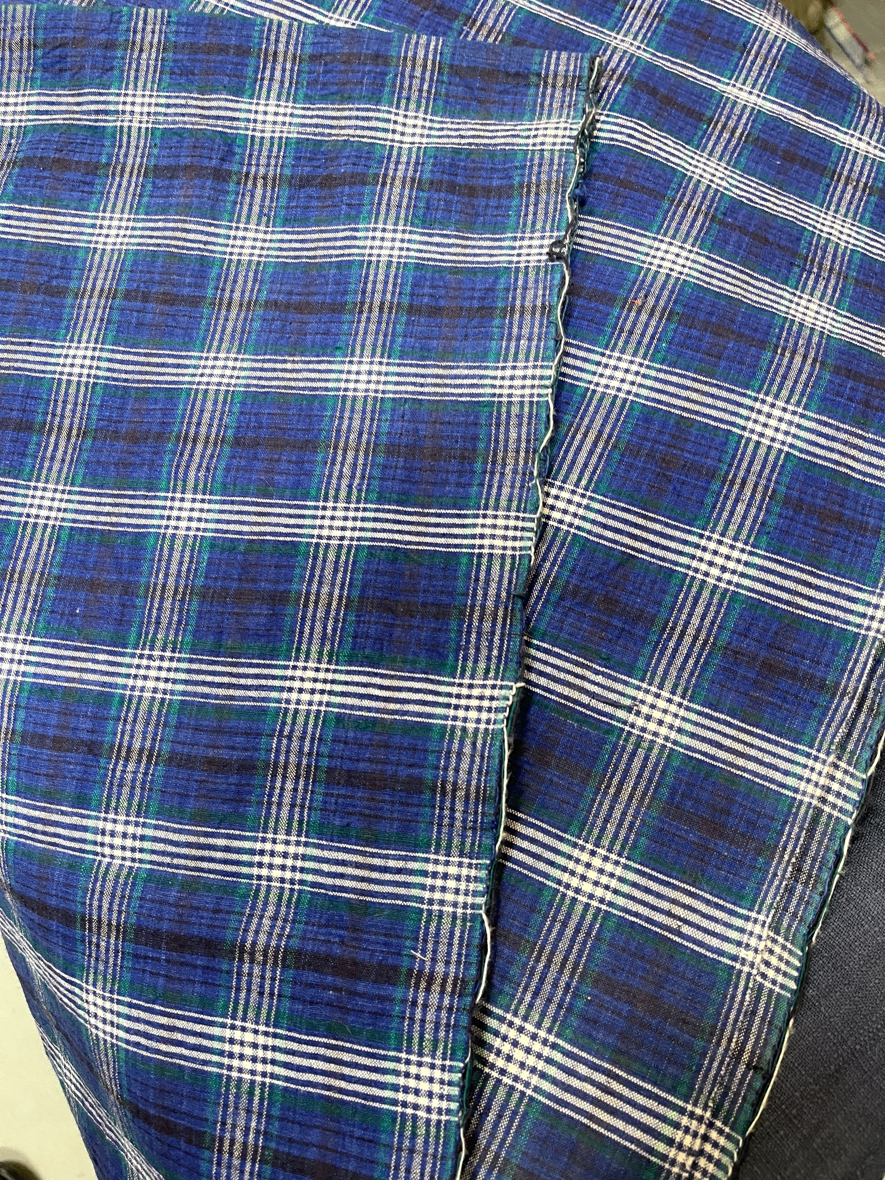 Check Cotton Noren, Panelled Curtain