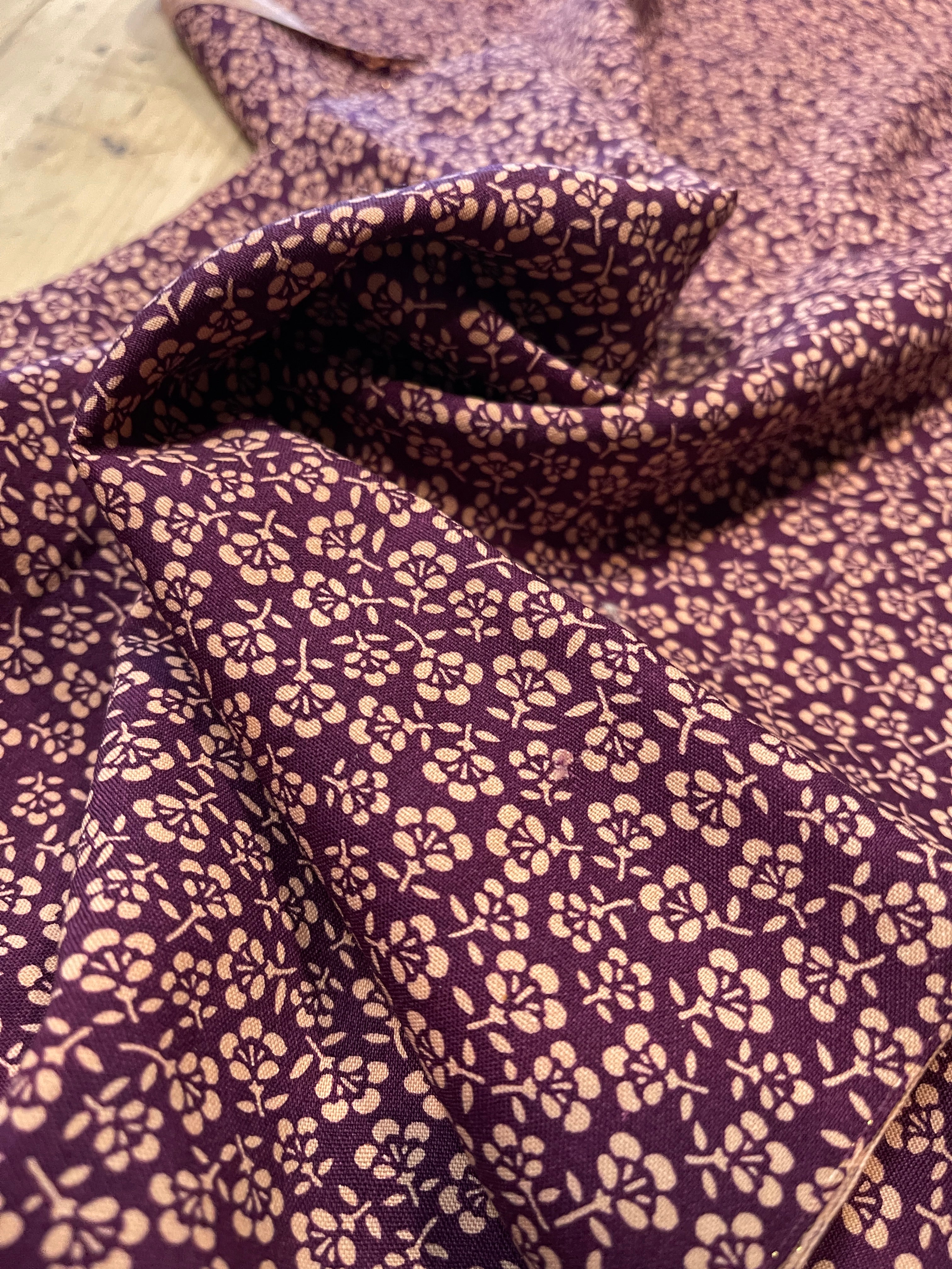 Japanese Silk Fabric Floral Pattern