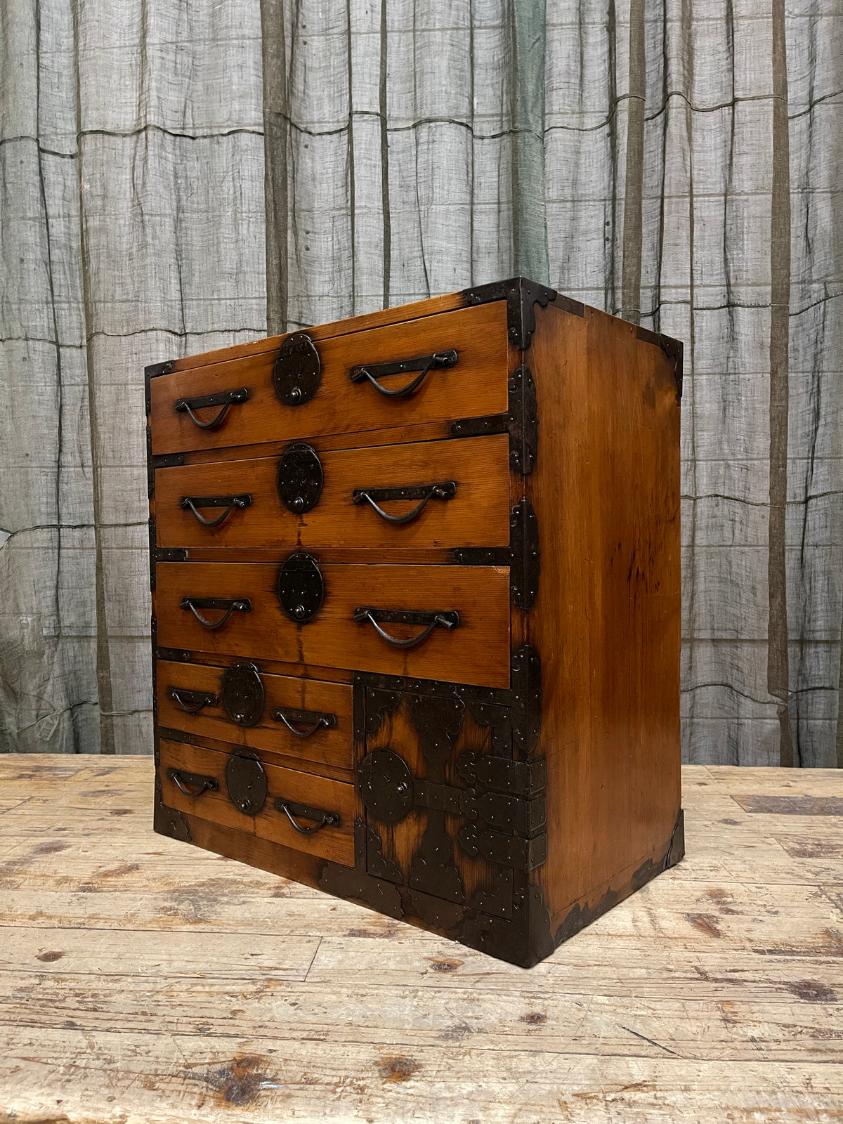 Ko Dansu, Antique Japanese Side Cabinet - Cypress | C.1850