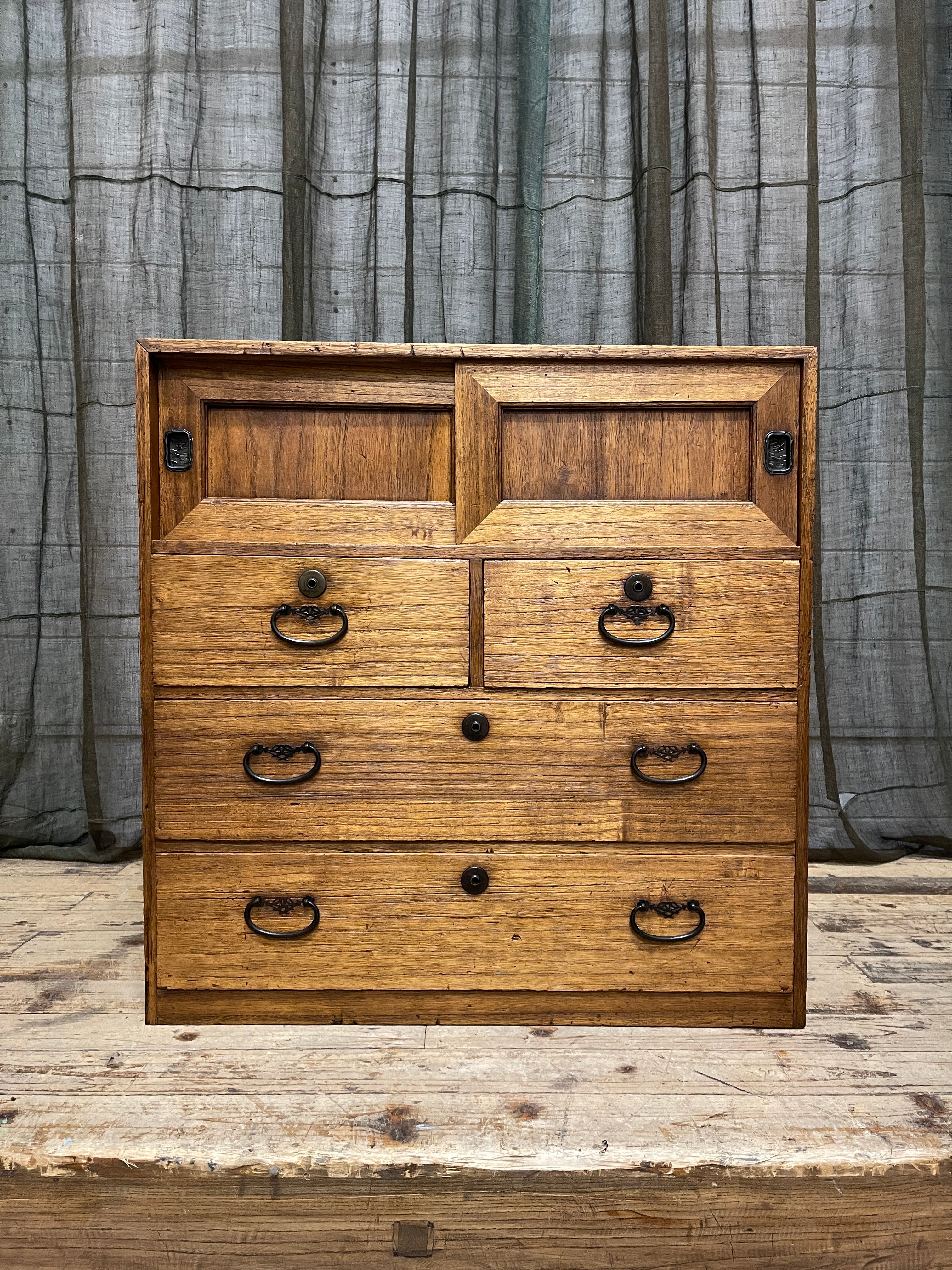 Japanese Storage Cabinet - Cypress & Paulownia | Taisho