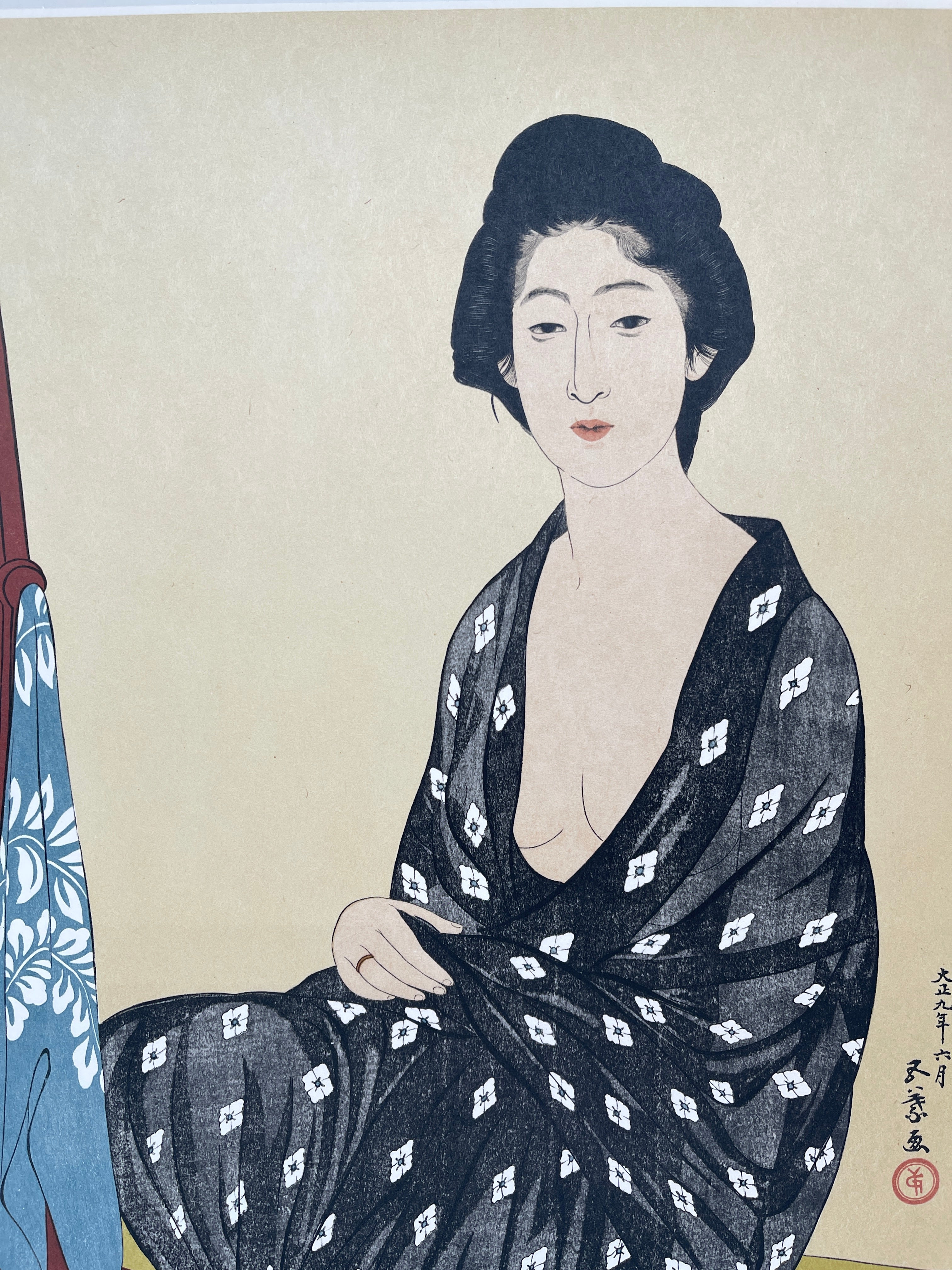 Japanese Woodblock Print By Goyo Hashiguchi