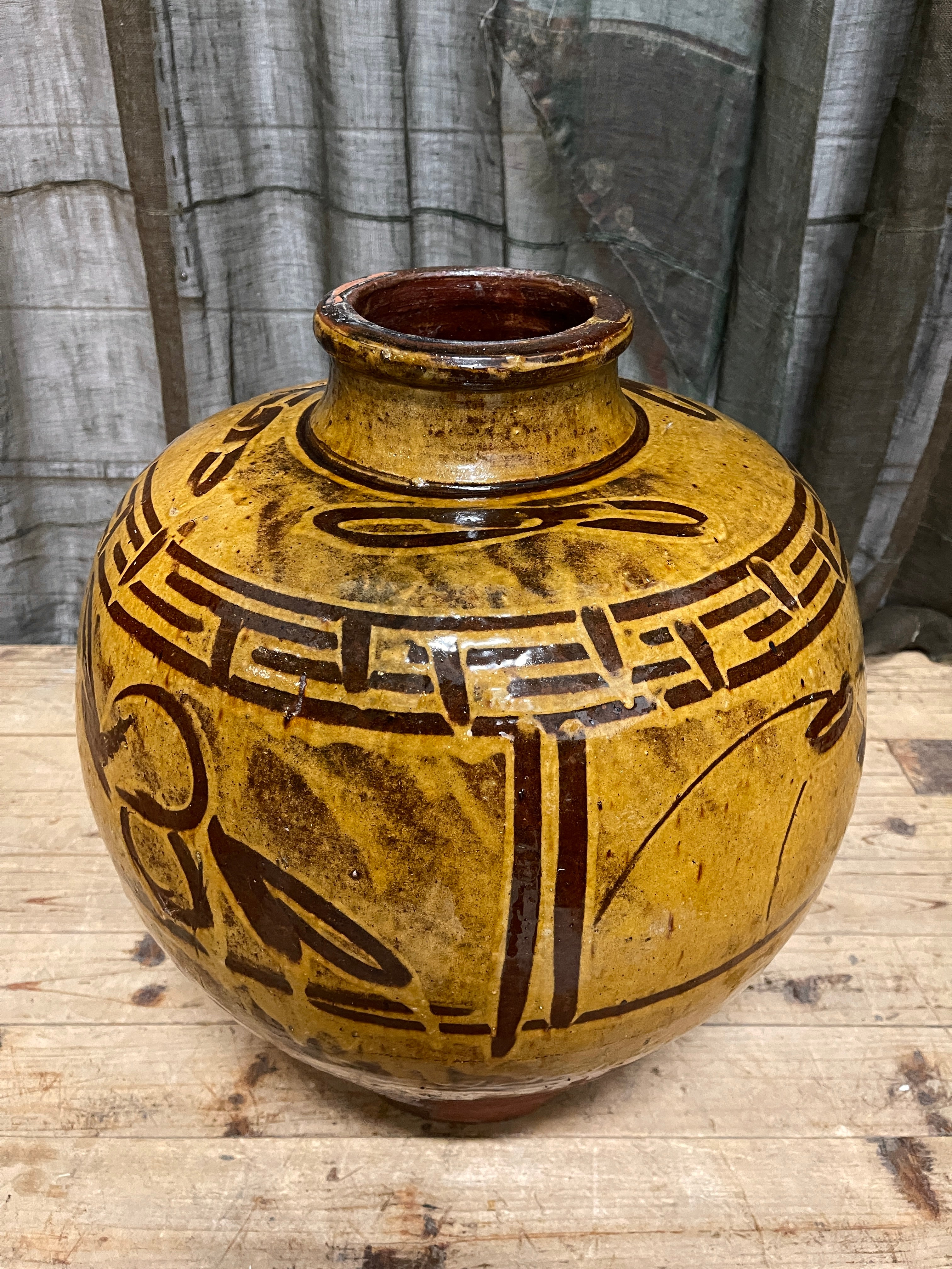 Antique Chinese Martaban Pottery storage Jar