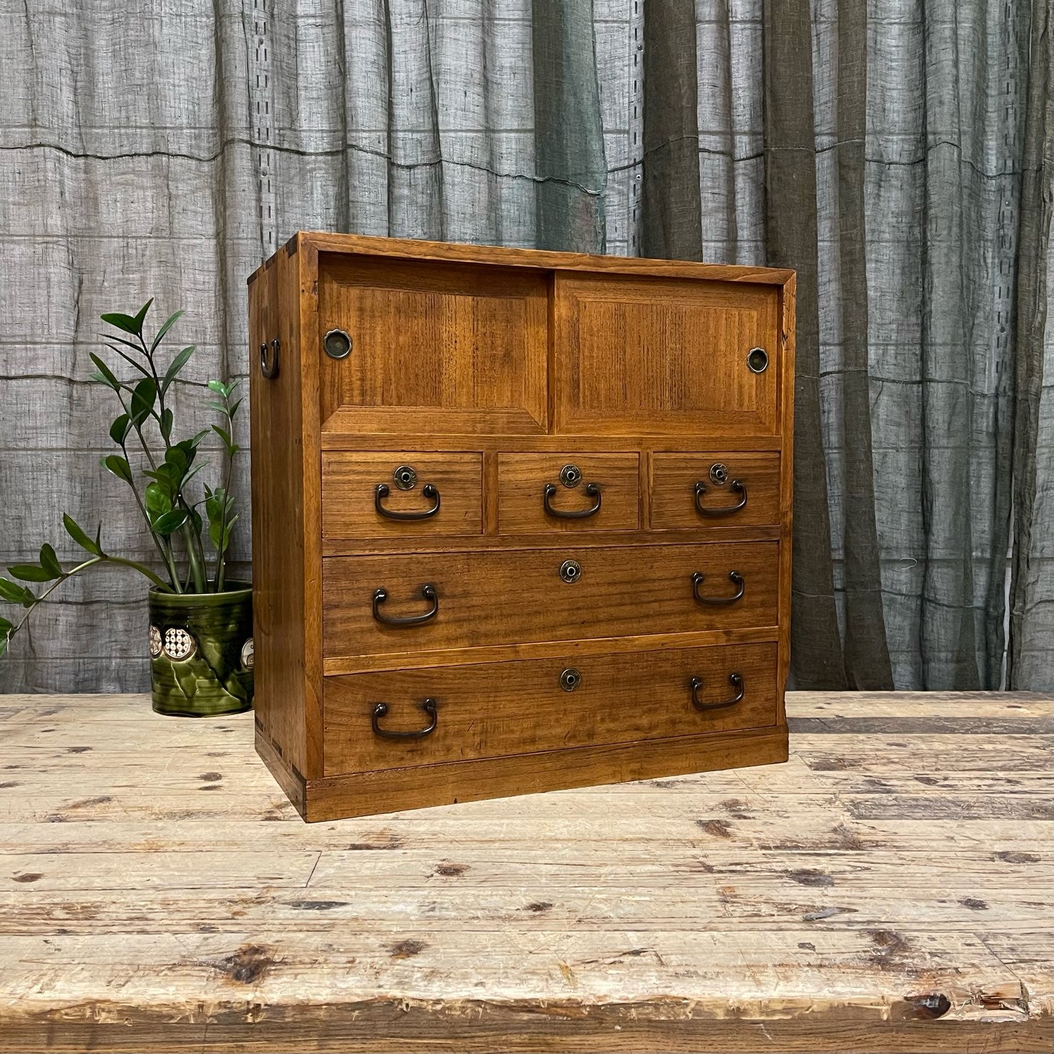 Ko Dansu, Japanese Side Cabinet - Paulownia | c.1920