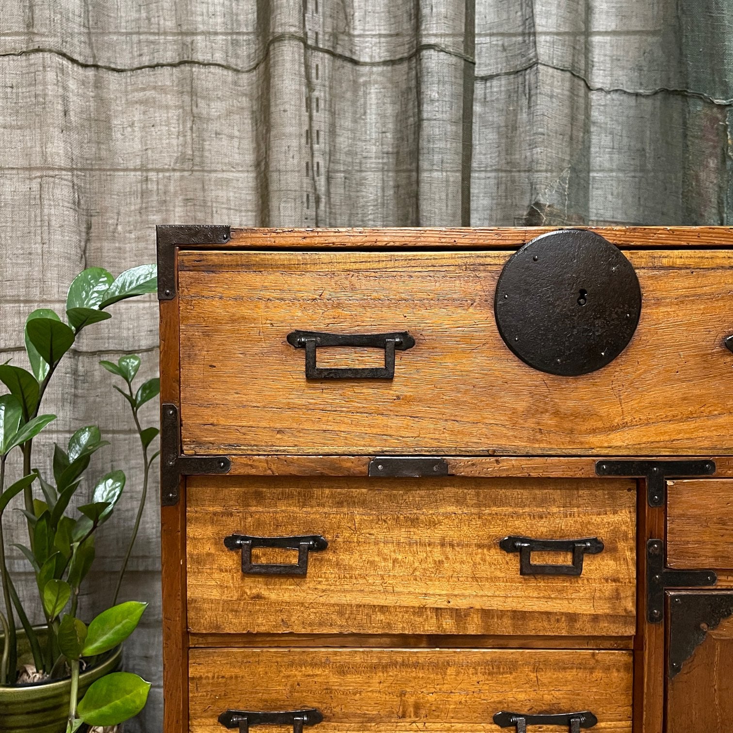 Ko Dansu, Japanese Side Cabinet - Cedar & Paulownia | Meiji, c.1900