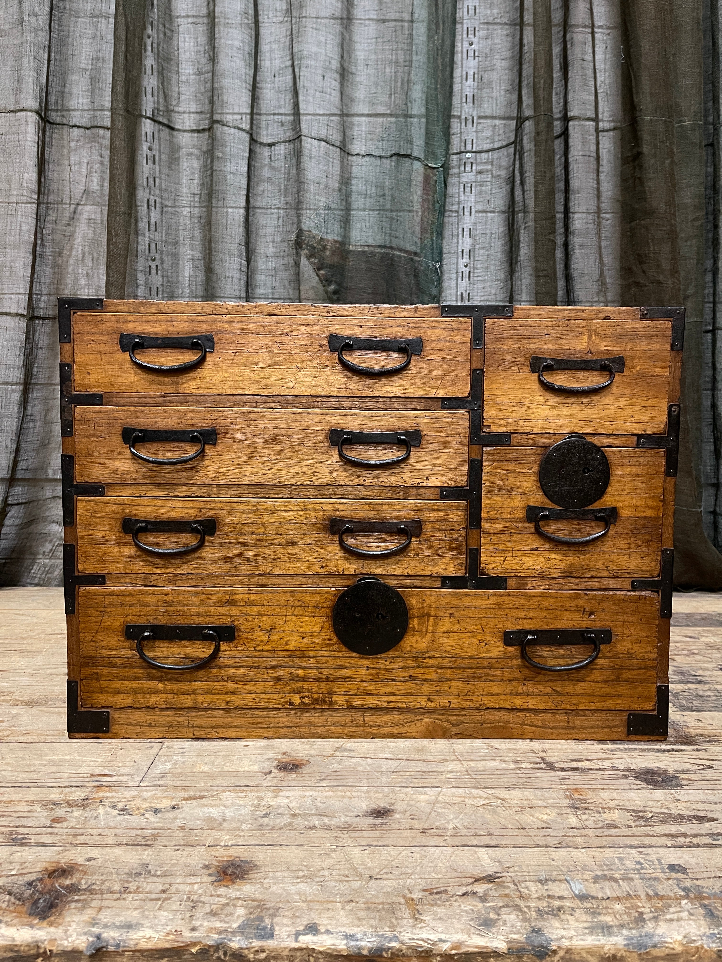 Ko Dansu, Japanese Side Cabinet - Paulownia | Meiji