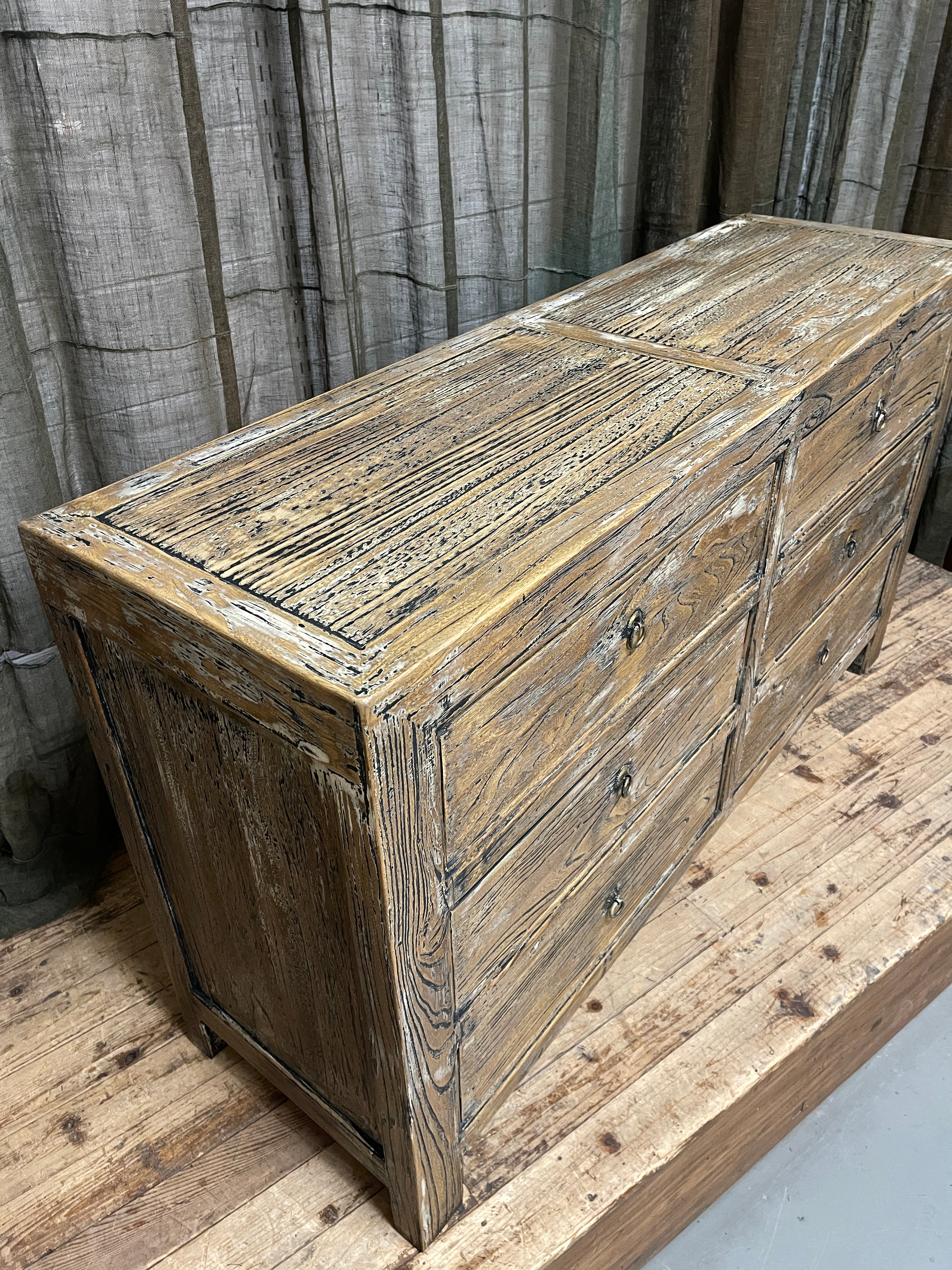 Chinese Recycled Elm Timber Sideboard