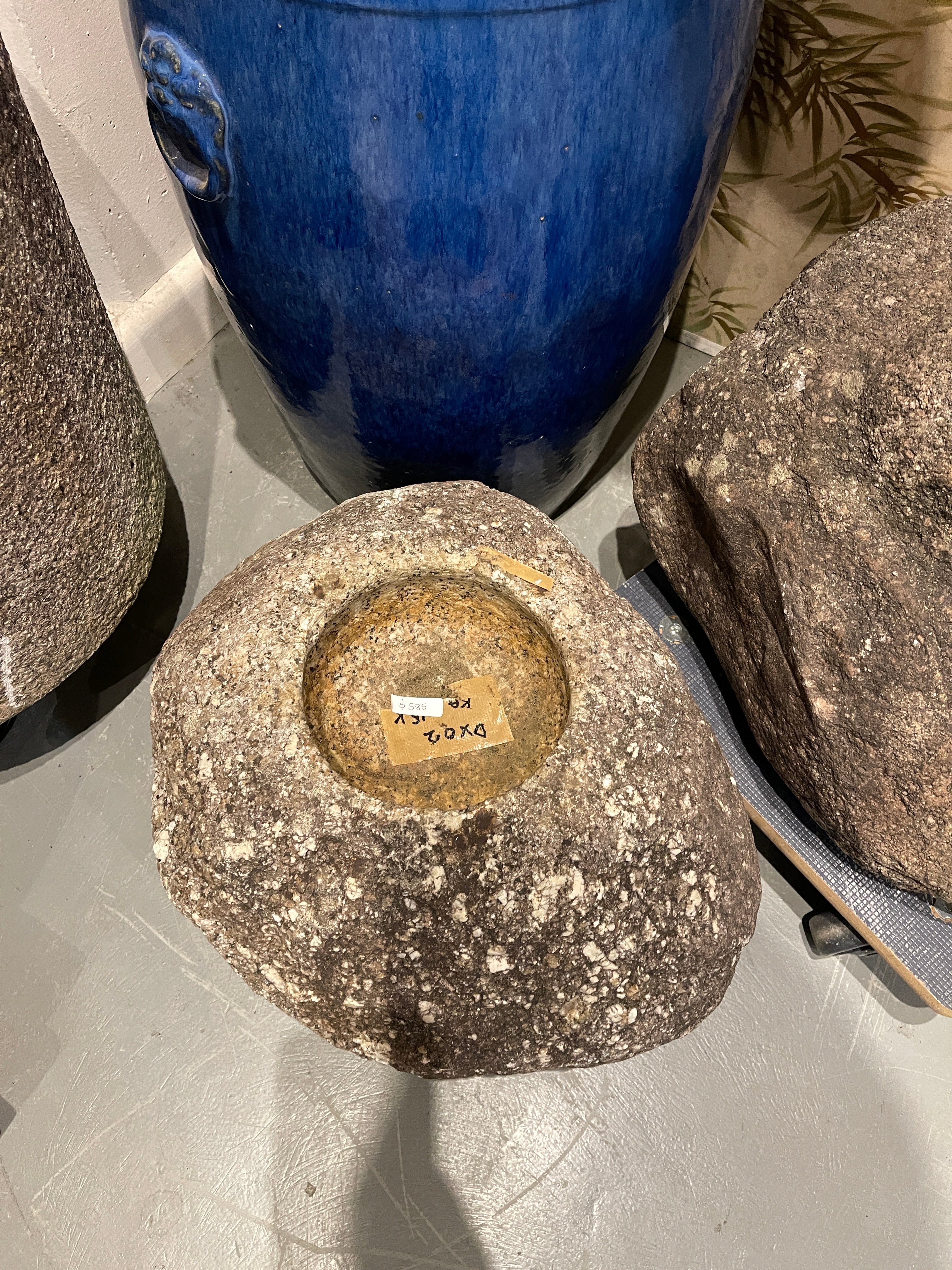 Japanese Chozubachi, Stone Water Basin - Granite | Meiji