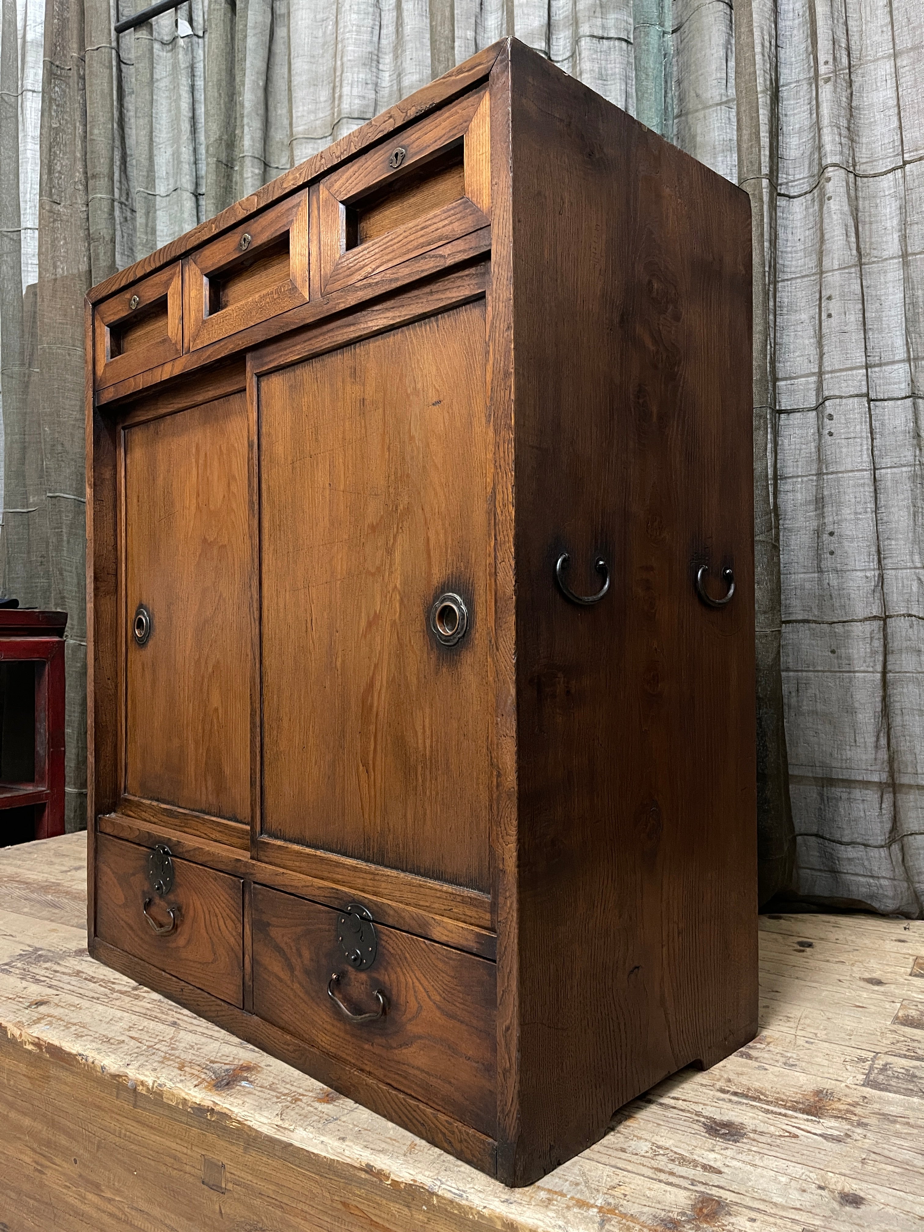 Japanese Storage Cabinet From Takayama - Elm | Taisho