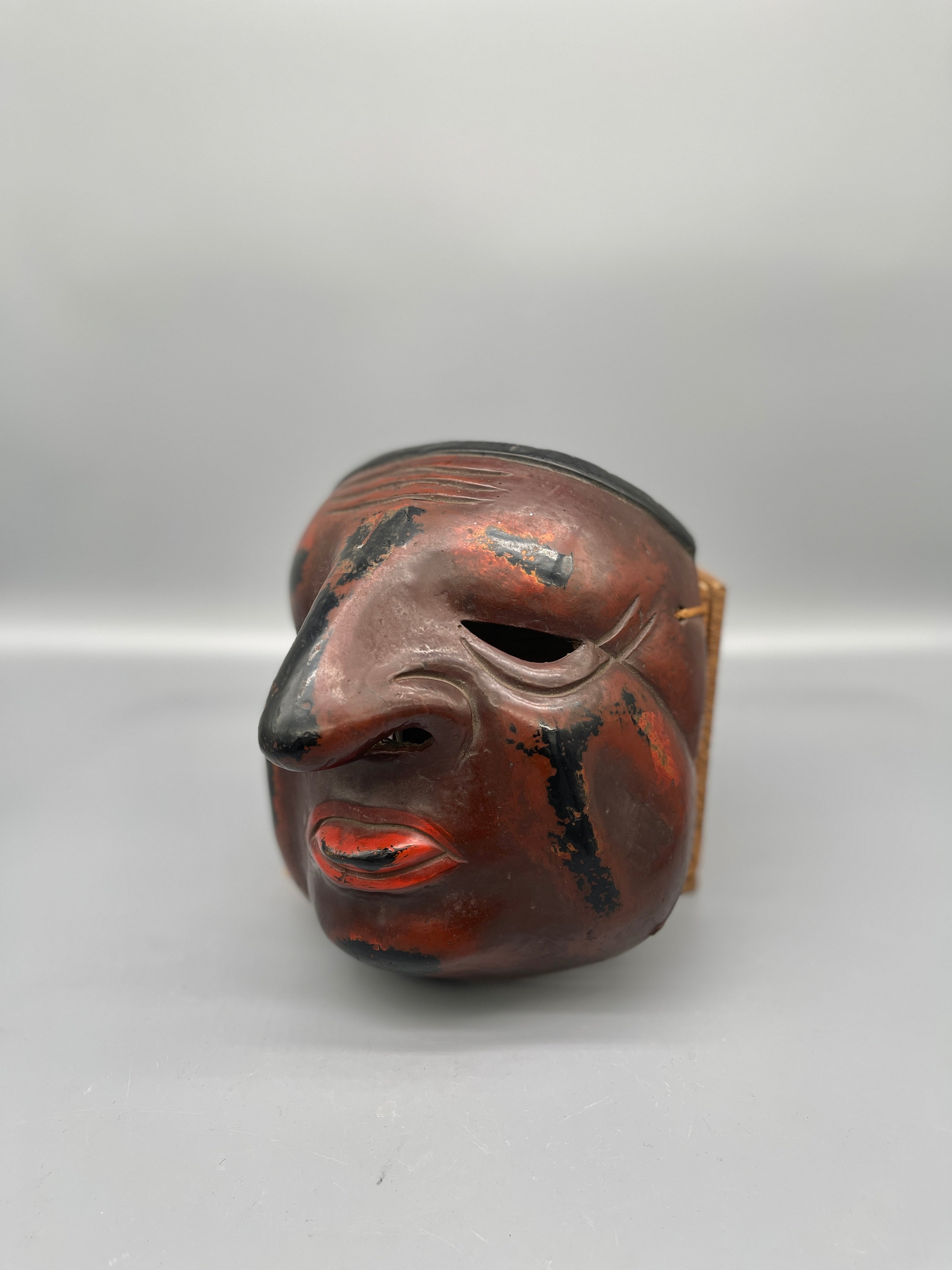 Vintage Japanese Bugaku Mask - Kempai