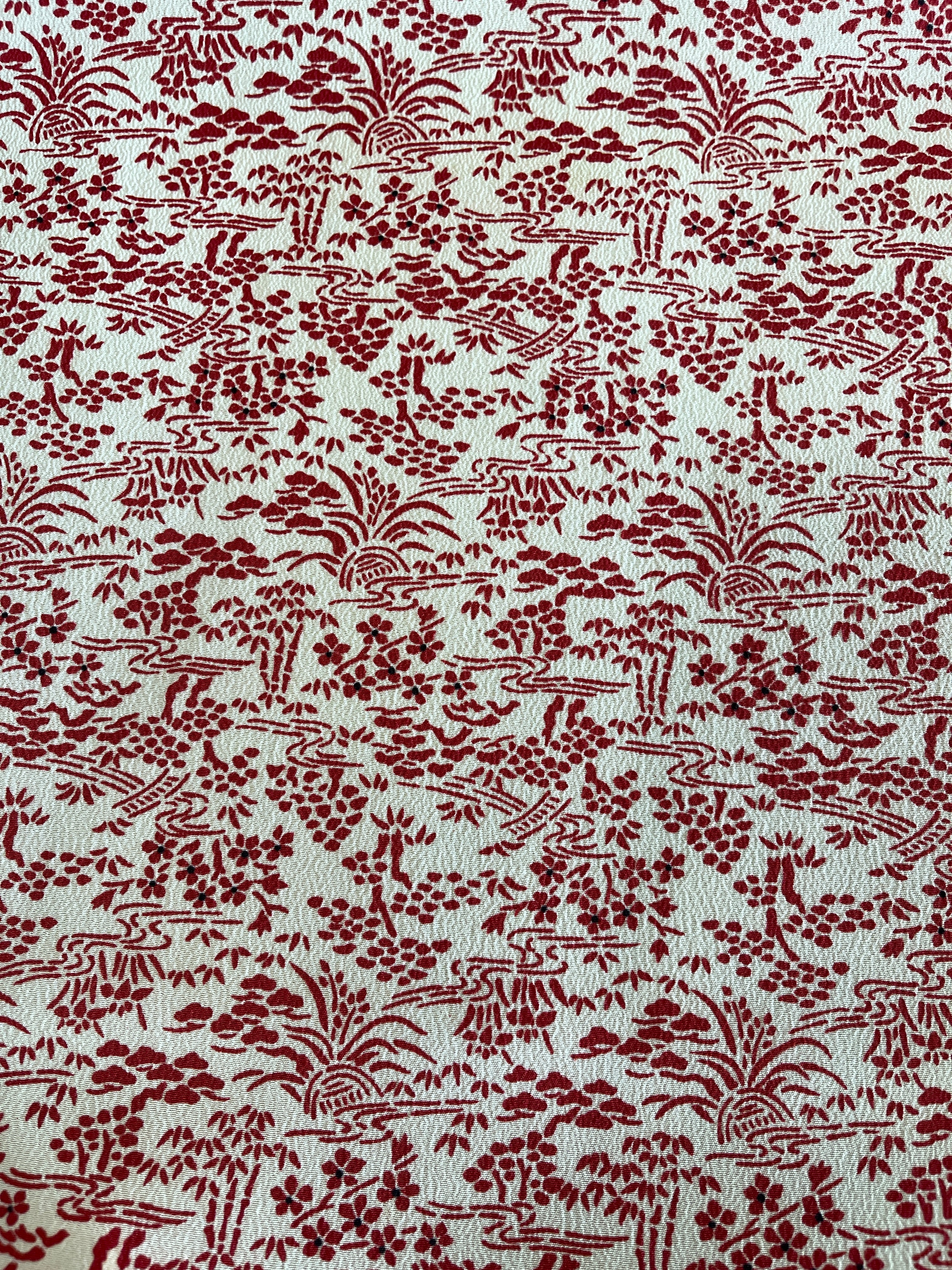 Japanese Silk Fabric Piece