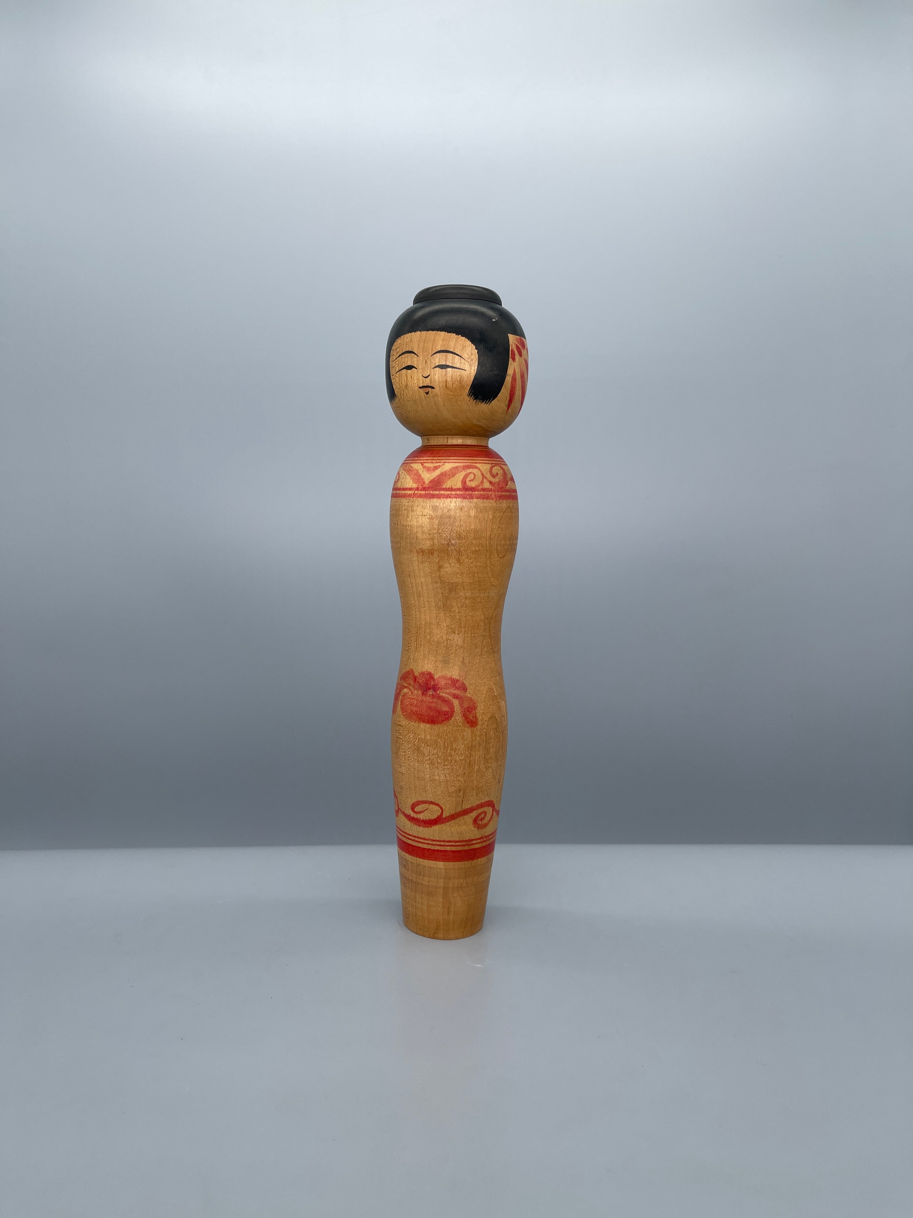 Vintage Tall Japanese Tsugaru Kokeshi Doll | c.1960