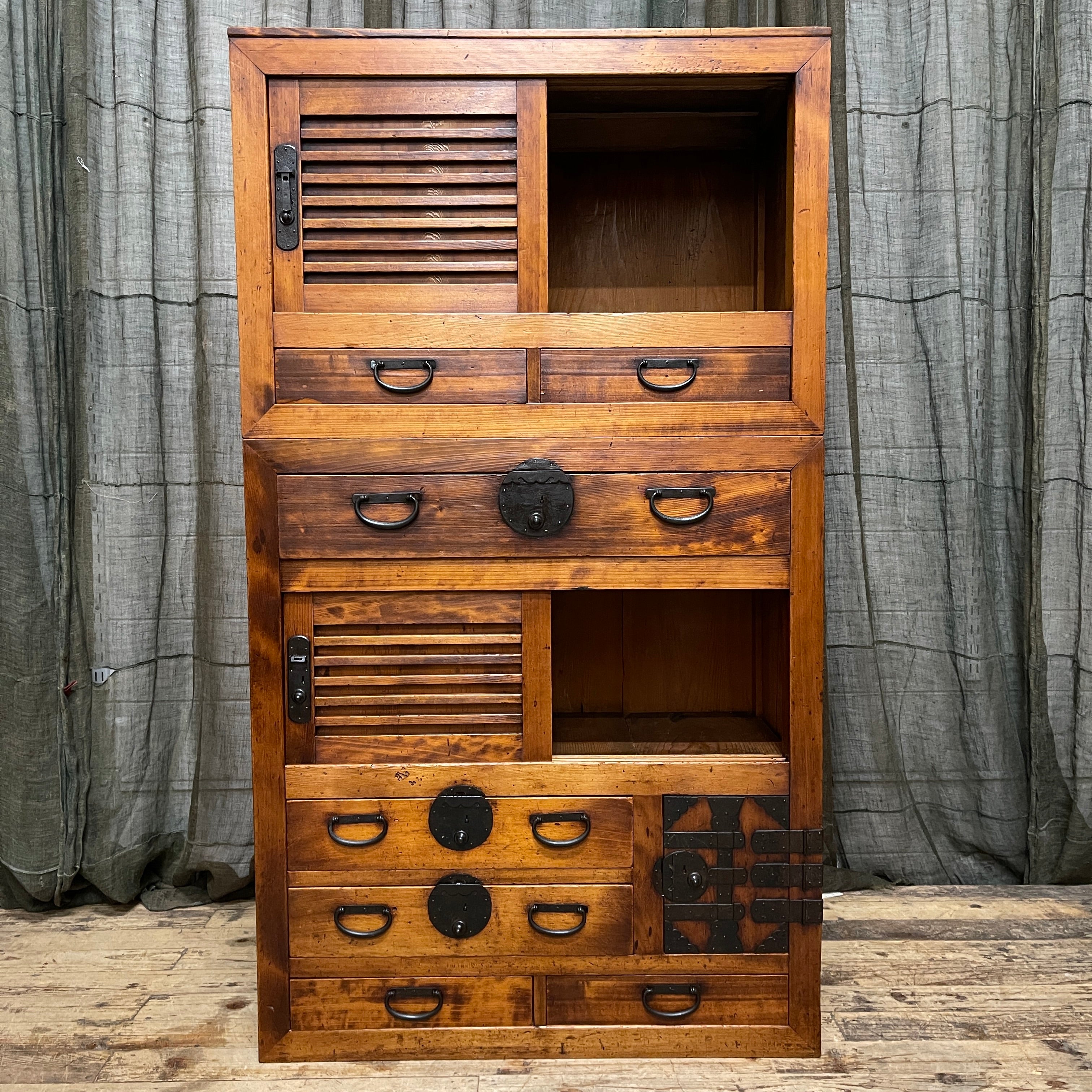 Japanese Choba Dansu, Merchant’s Chest – Cedar & Cypress | Meiji