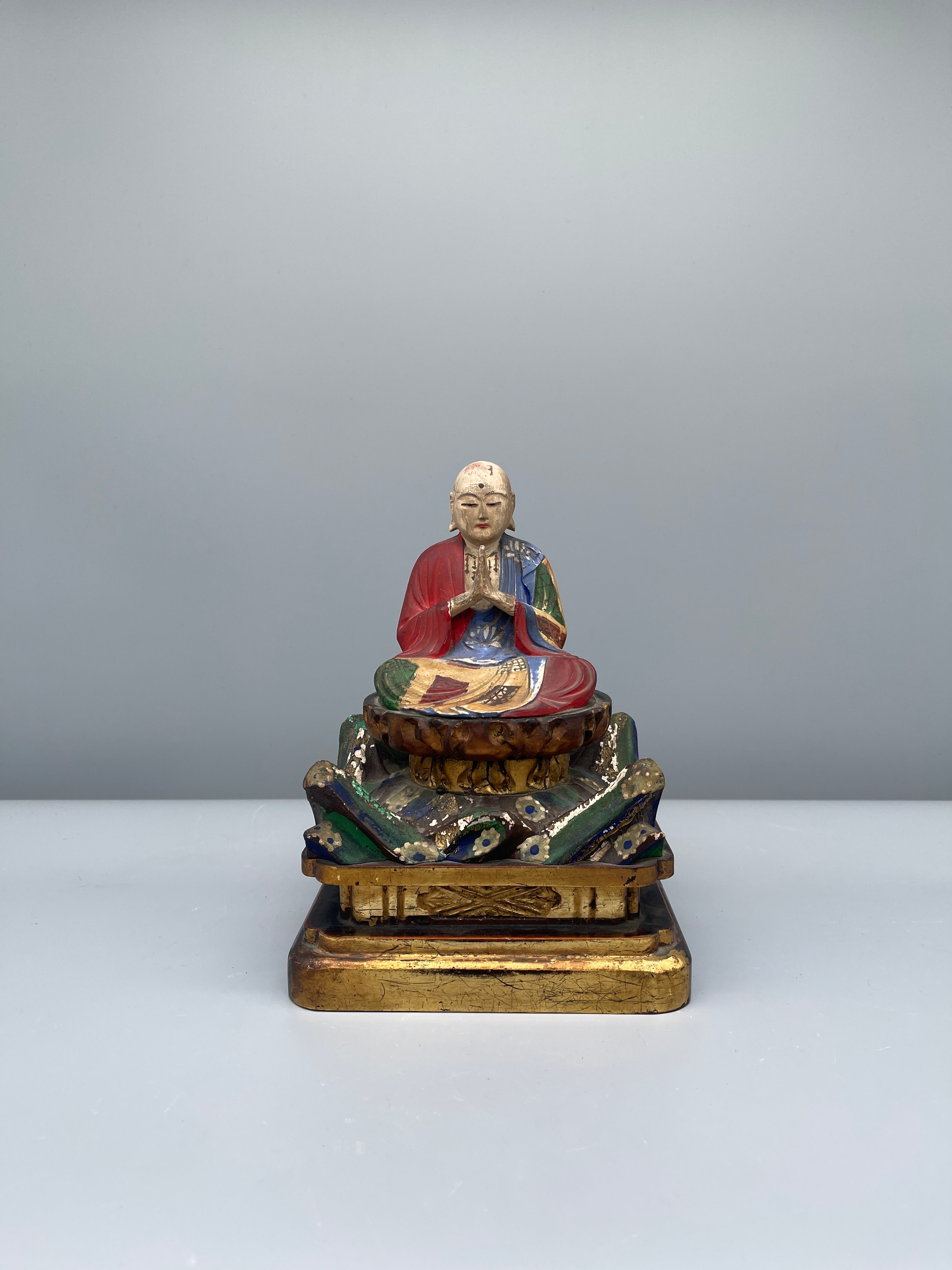Vintage Japanese Hand Carved Buddha