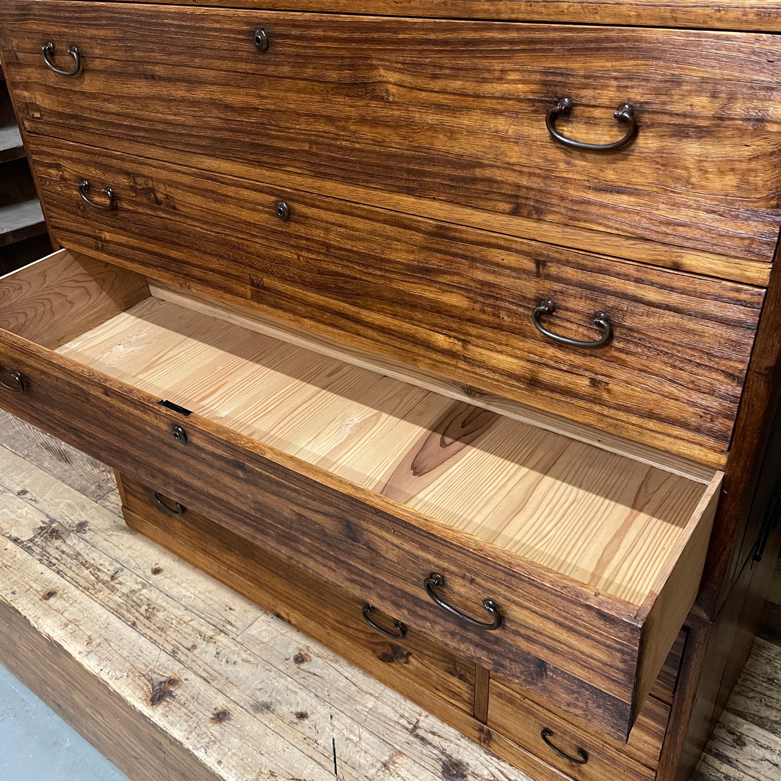 Vintage Japanese Kimono Storage Chest of Drawers - Paulownia & Cedar | c.1930
