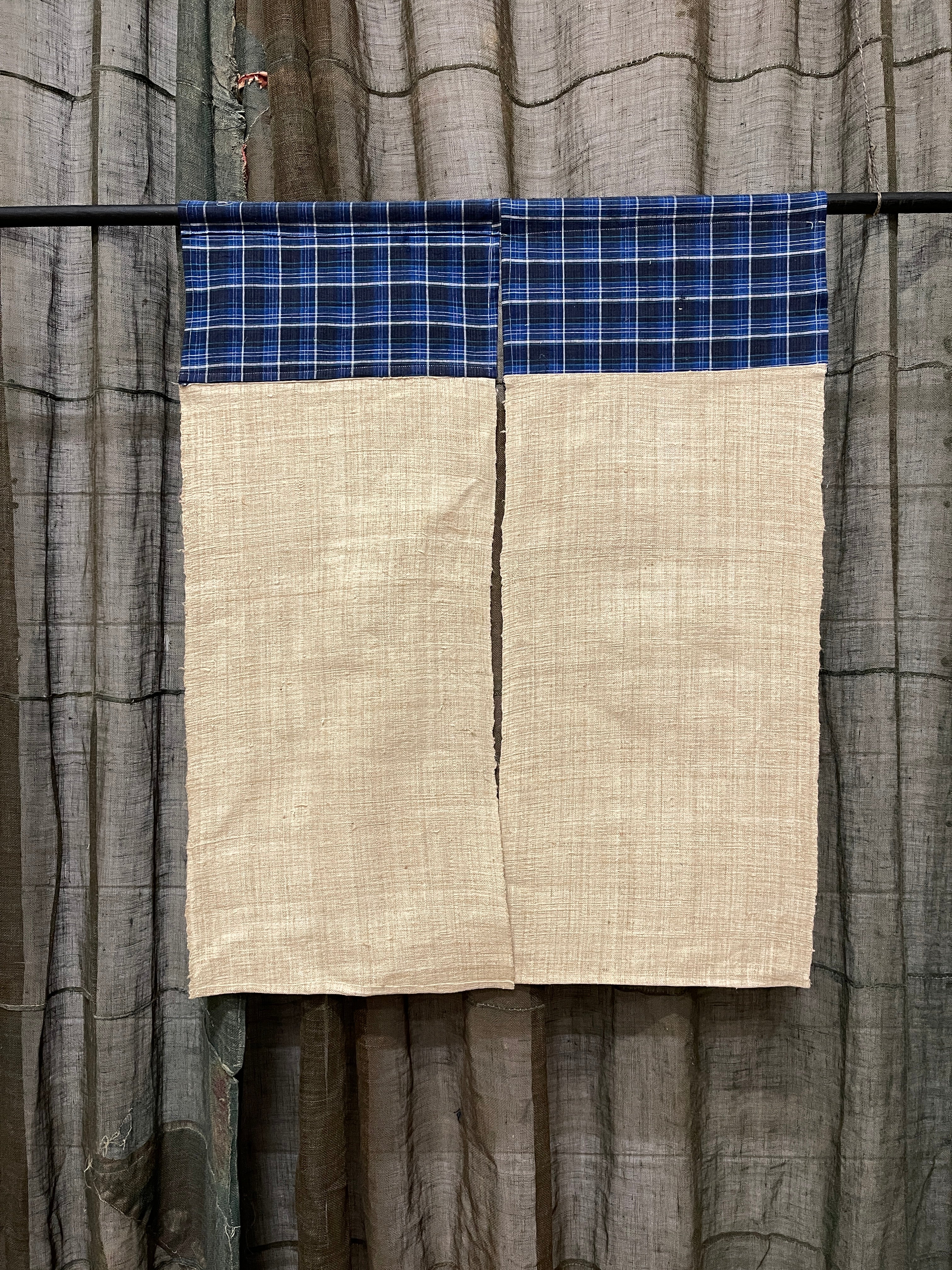 Cotton & Hemp Noren, Panelled Curtain