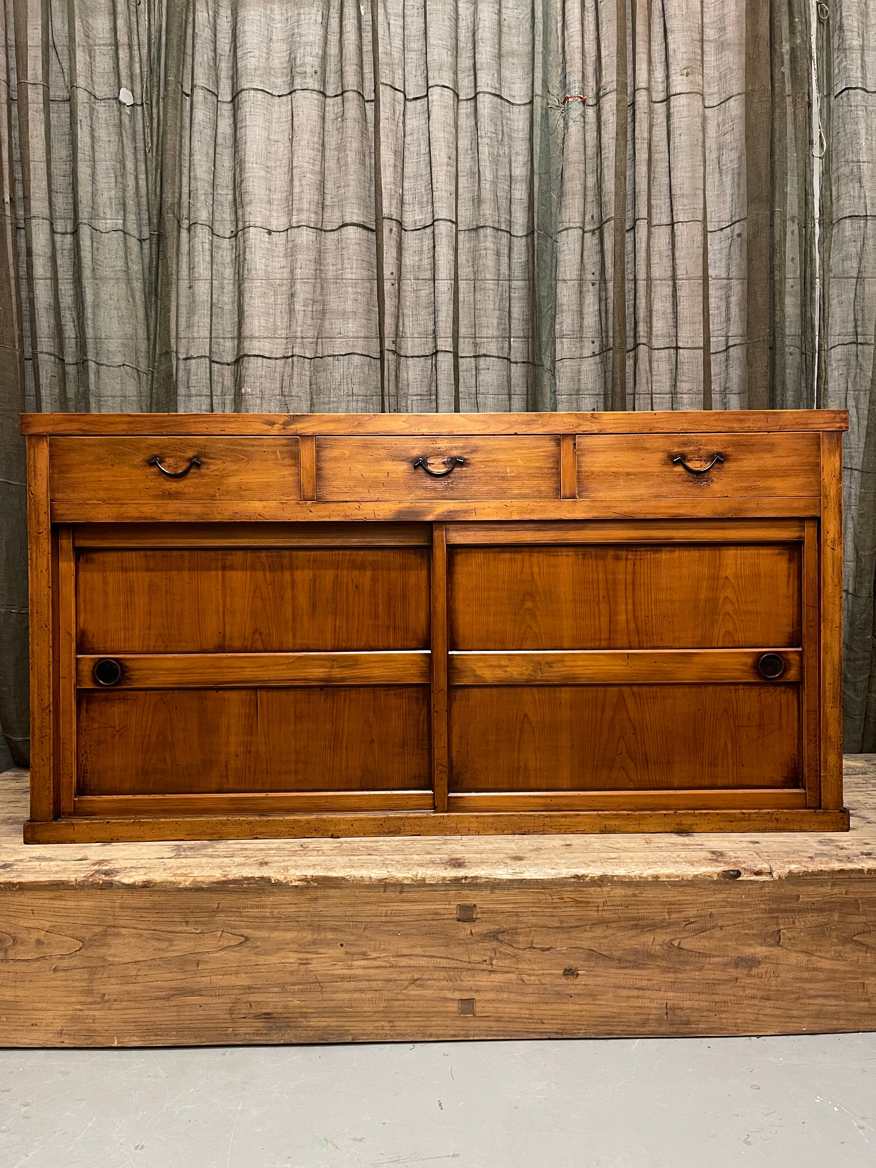 Antique Japanese Sideboard From Gifu - Cypress | Meiji