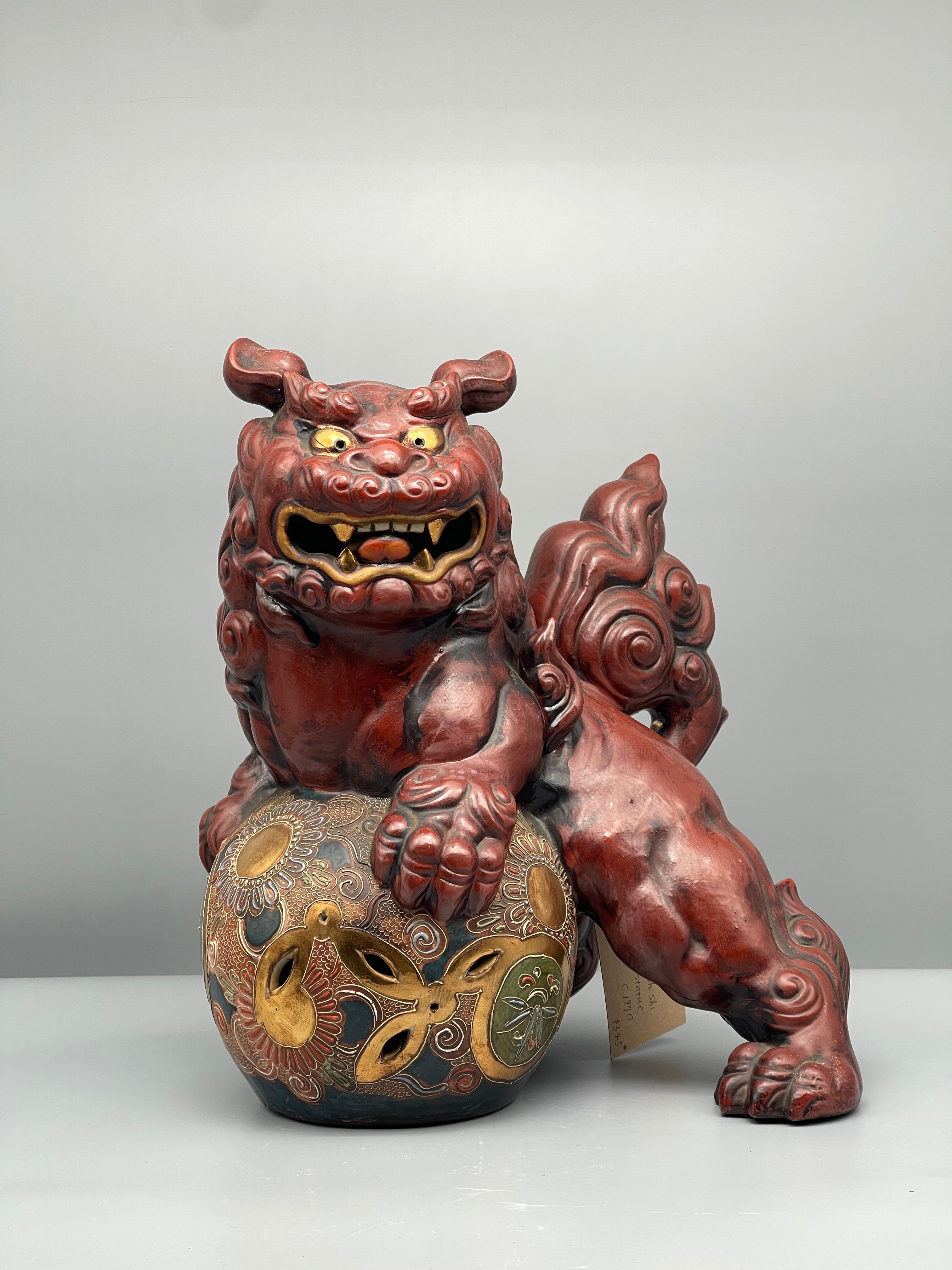 Vintage Japanese Kutani Porcelain Shi-Shi | c.1970