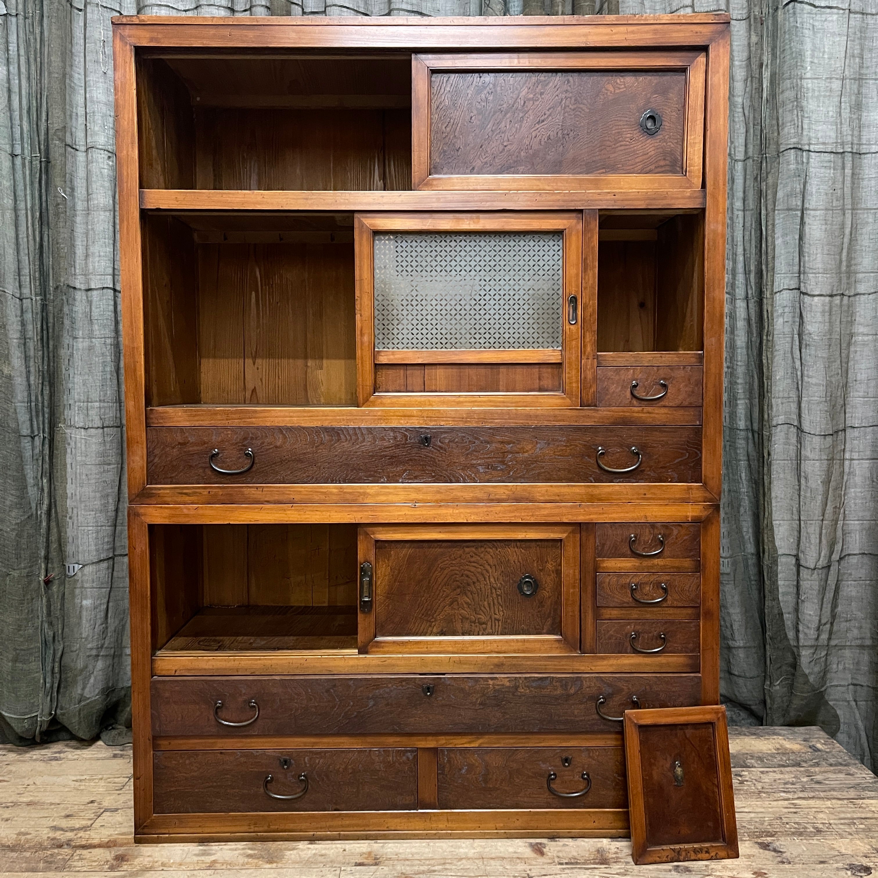 Japanese Mizuya, Kitchen Cabinet - Cedar & Elm & Cypress| Taisho