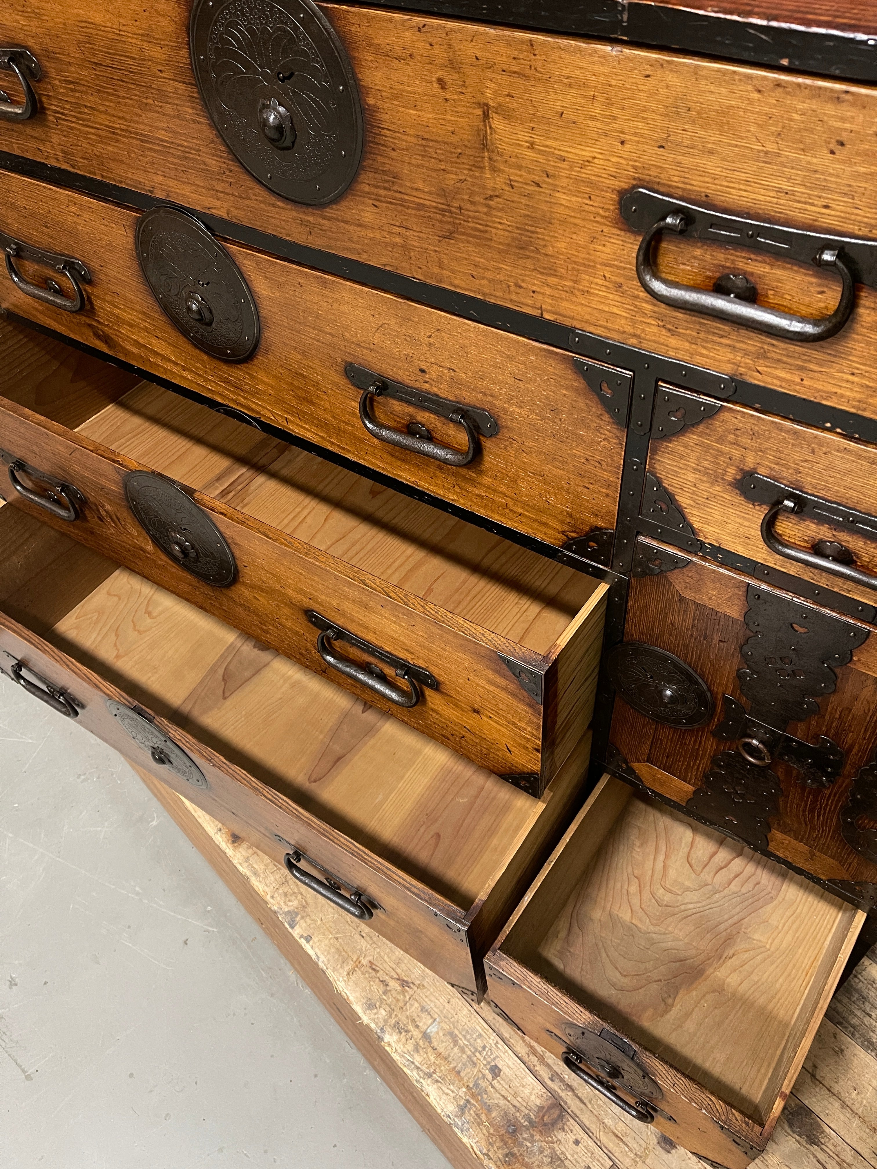 Japanese Kimono Chest of Drawers - Cypress & Chestnut | Meiji