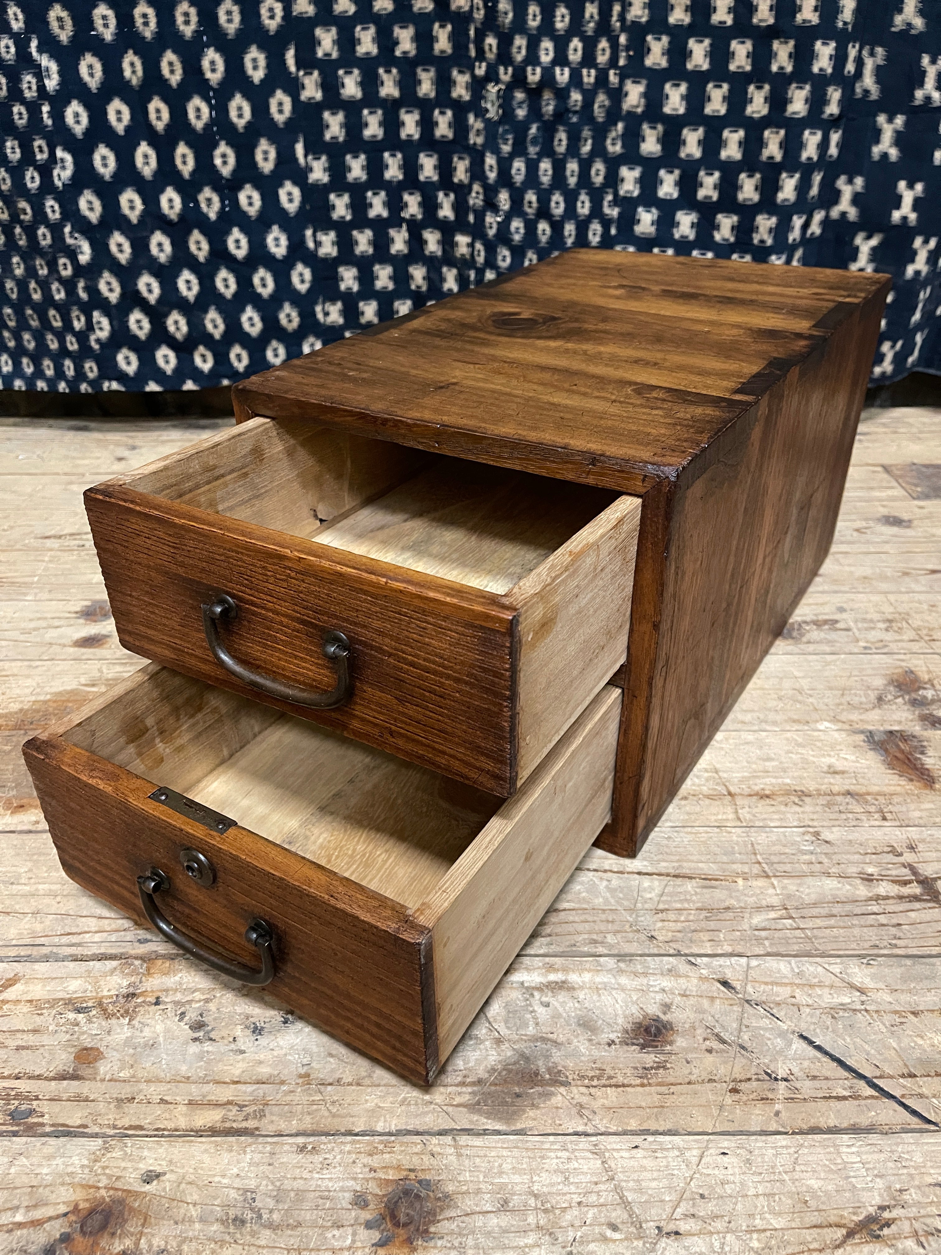 Japanese 2 Drawer Document Box - Paulownia | 1920's