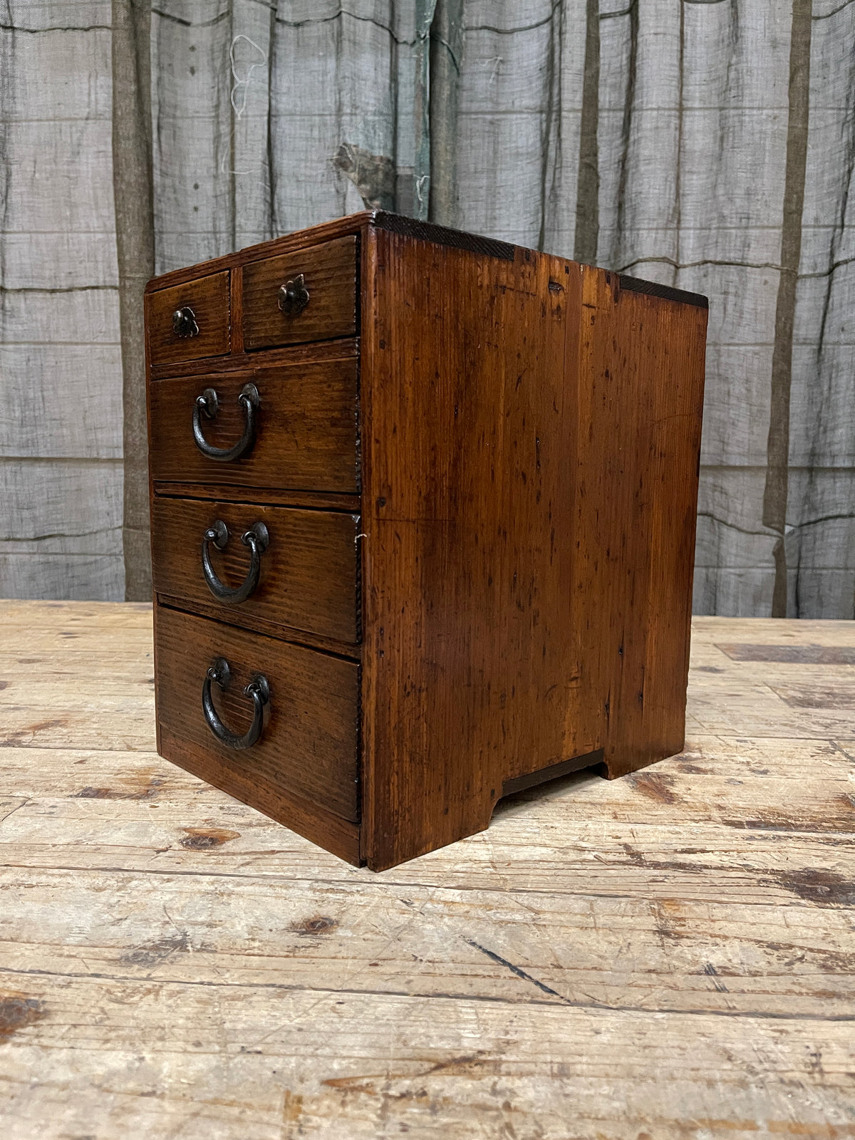 Vintage Japanese Document Drawers - Cypress | Meiji