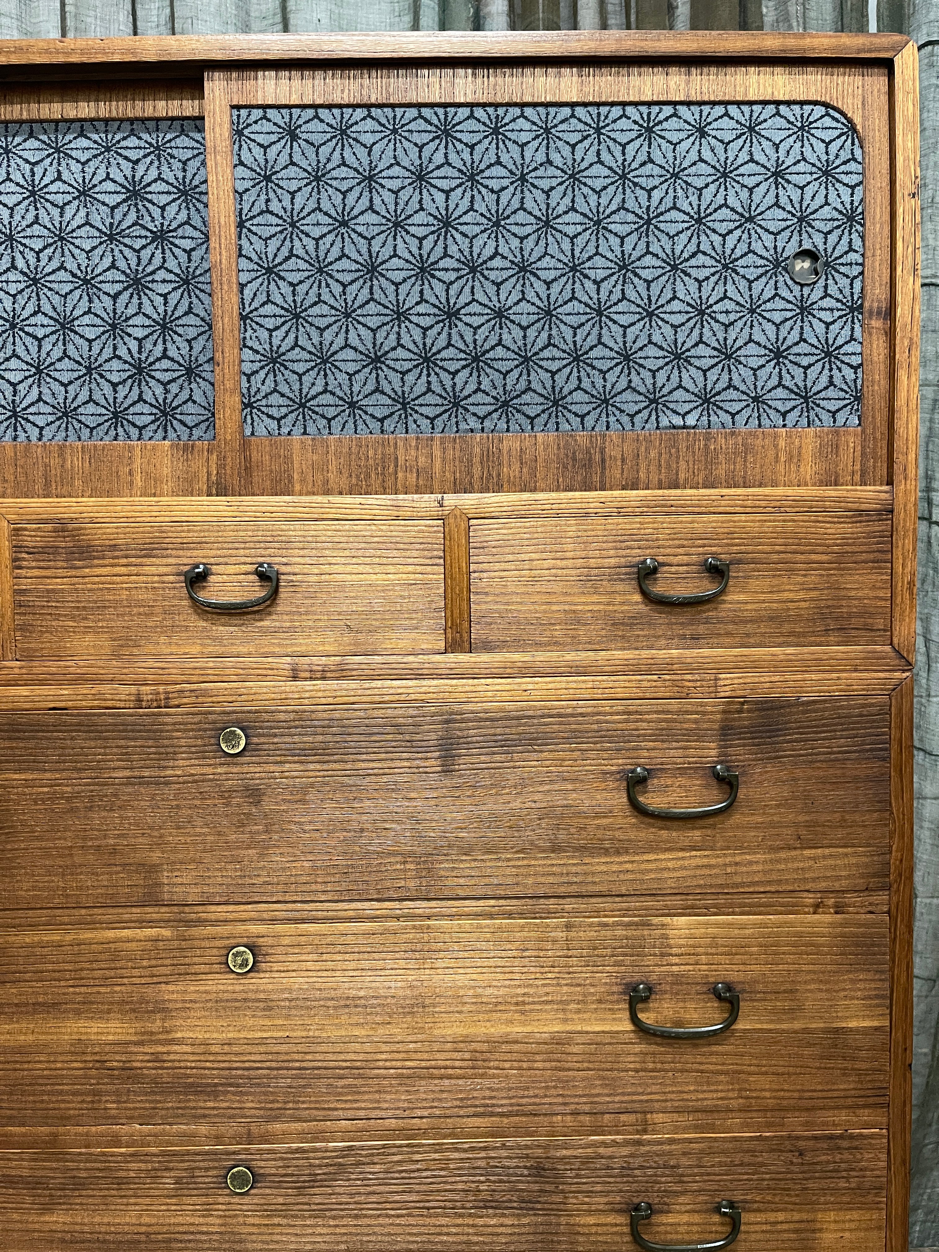 Japanese Three-Piece Kimono Chest of Drawers - Paulownia & Cypress | Midcentury
