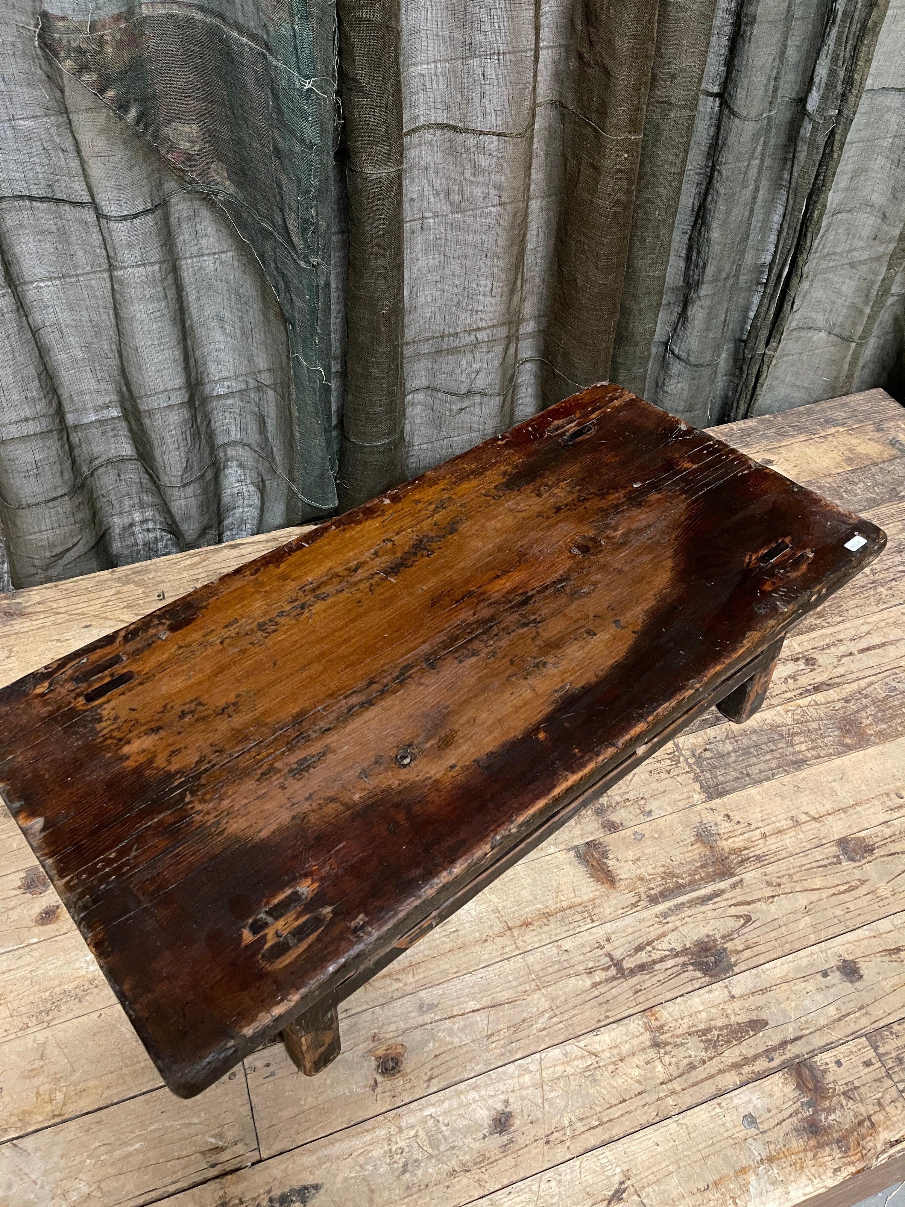 Small Antique Chinese Table, Elm