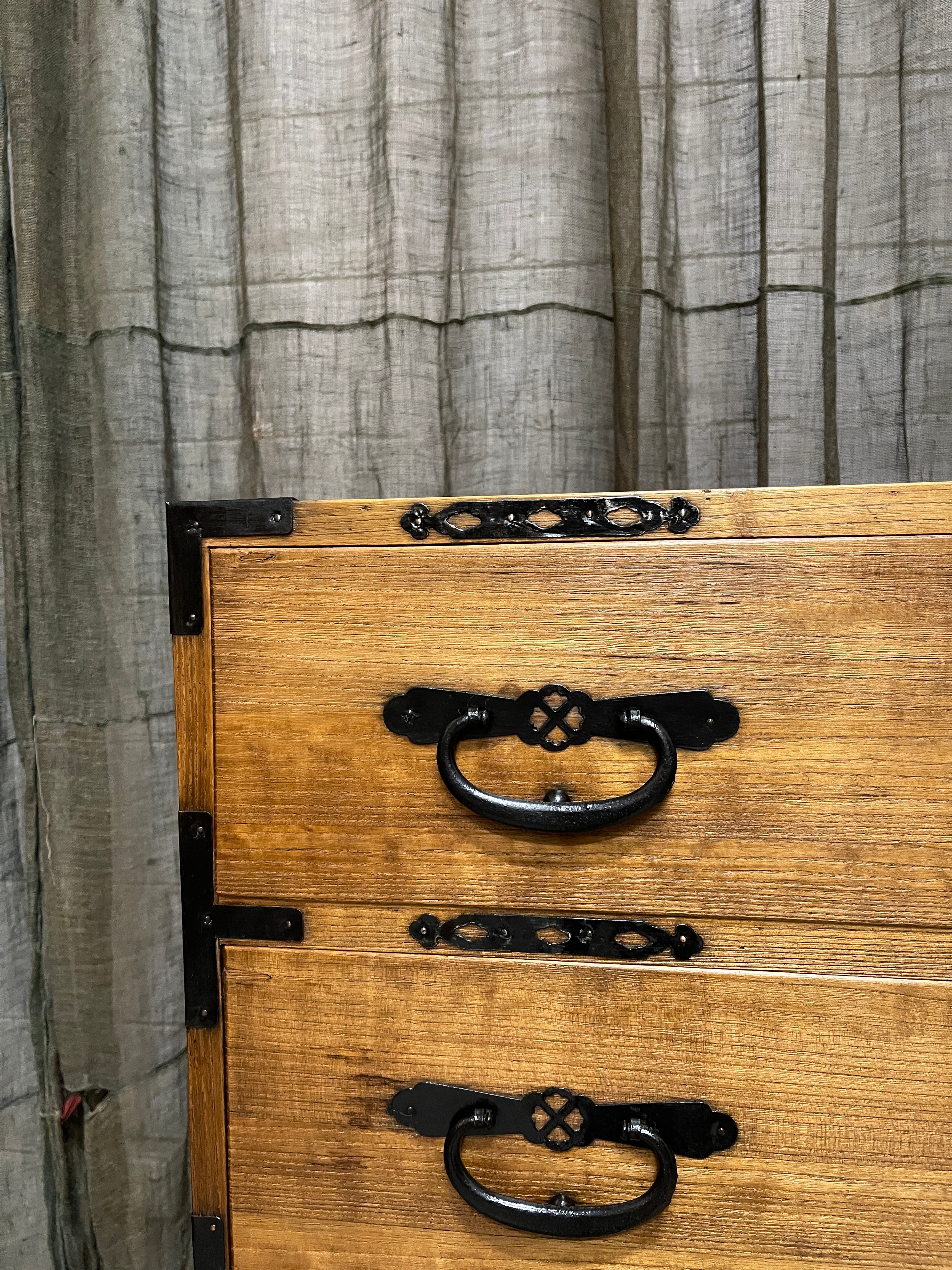Vintage Japanese Two-Piece Isho Dansu, Clothing Chest - Paulownia | c.1920