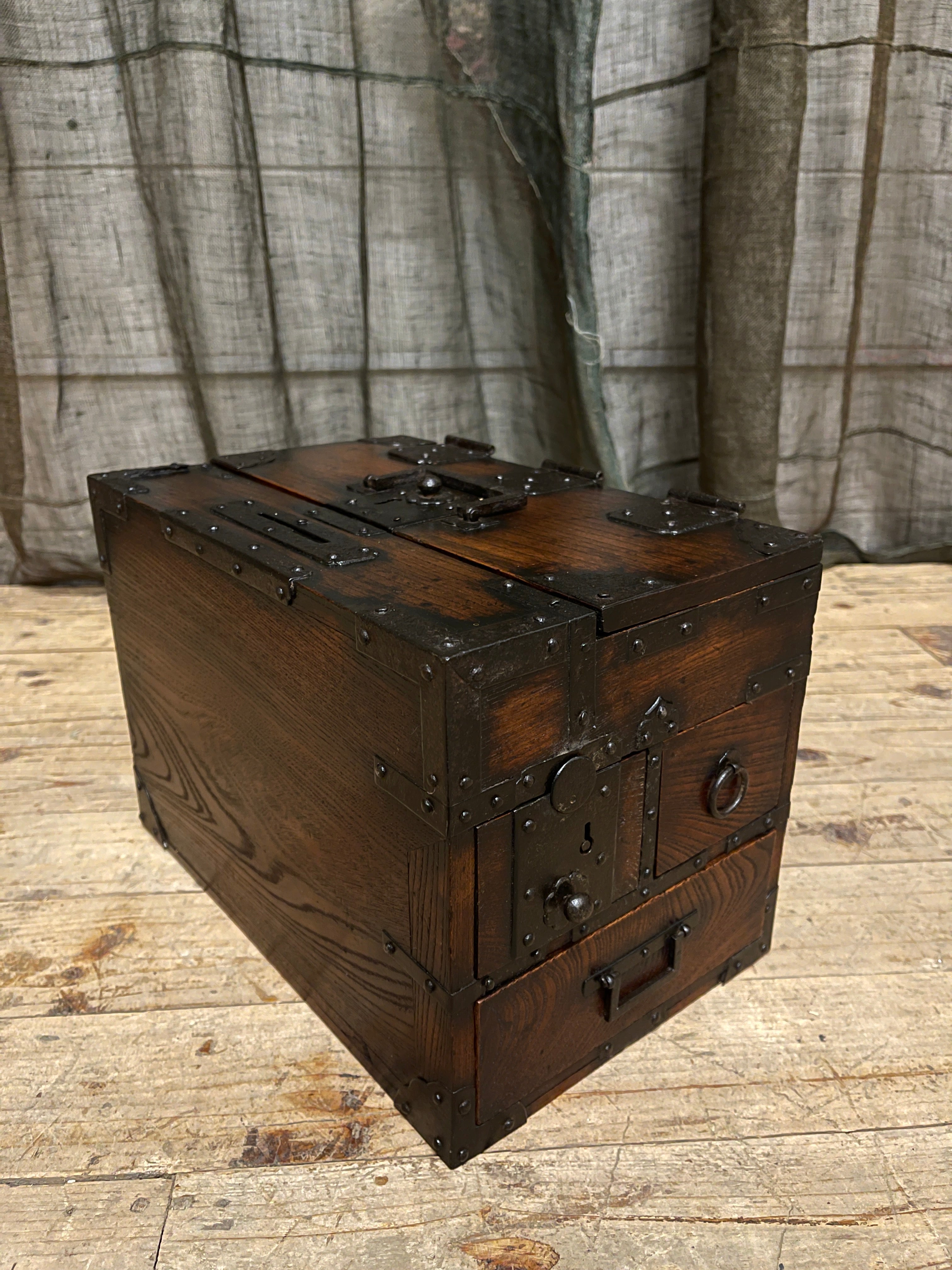 Suzuri Bako, Japanese Calligraphy Box - Elm | Edo