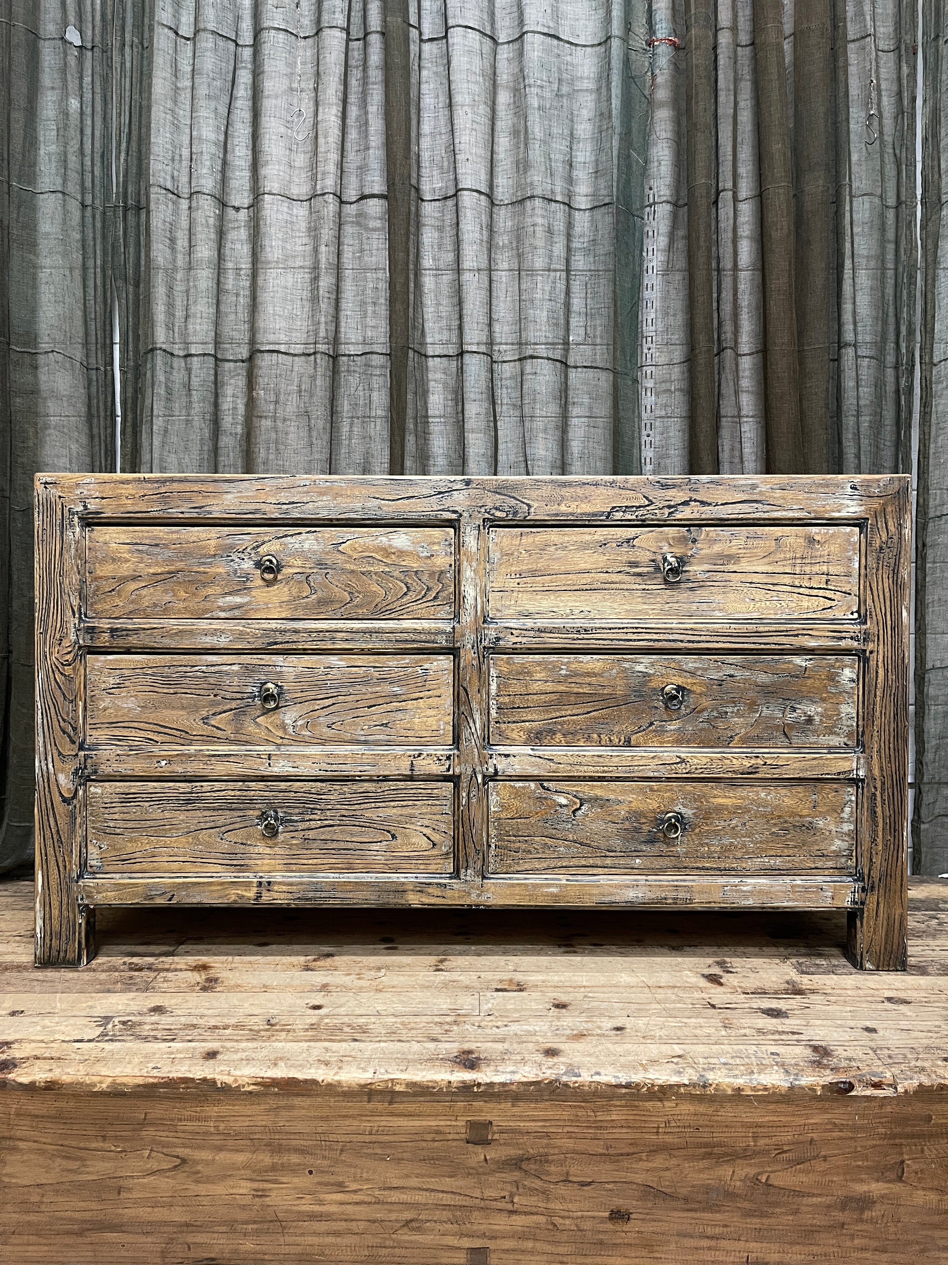 Chinese Recycled Elm Timber Sideboard