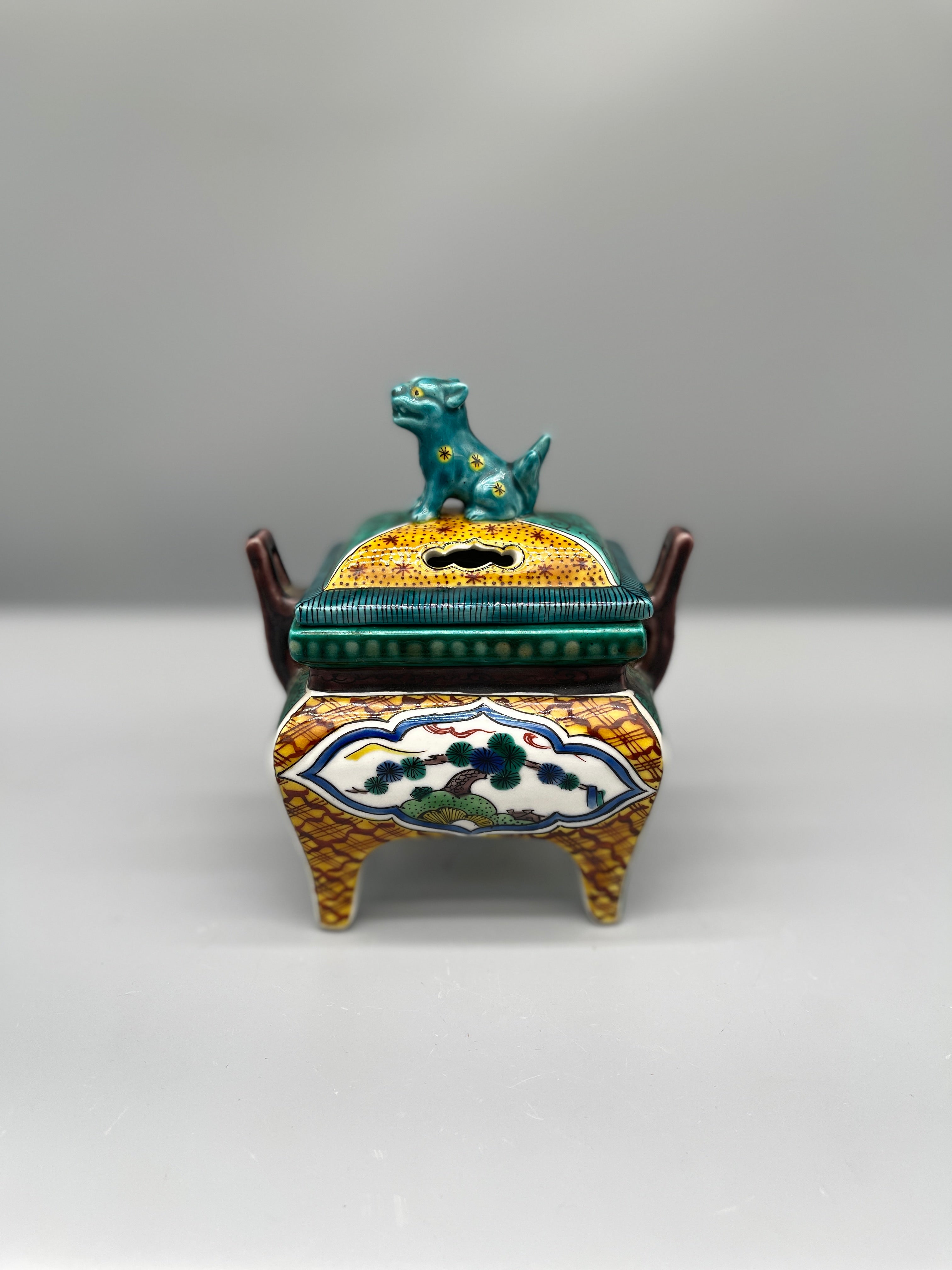 Japanese Kutani Koro, Incense Burner