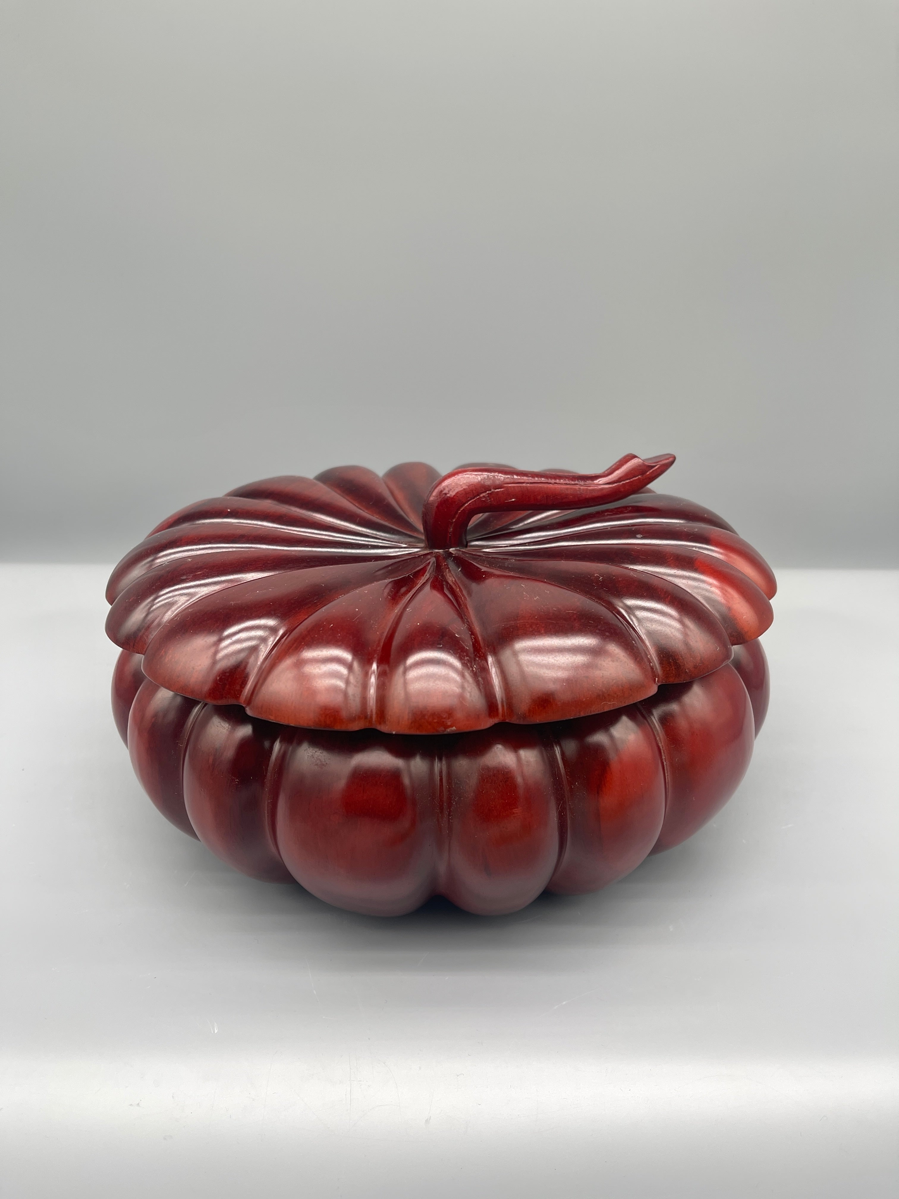 Pumpkin Shaped Lidded Container