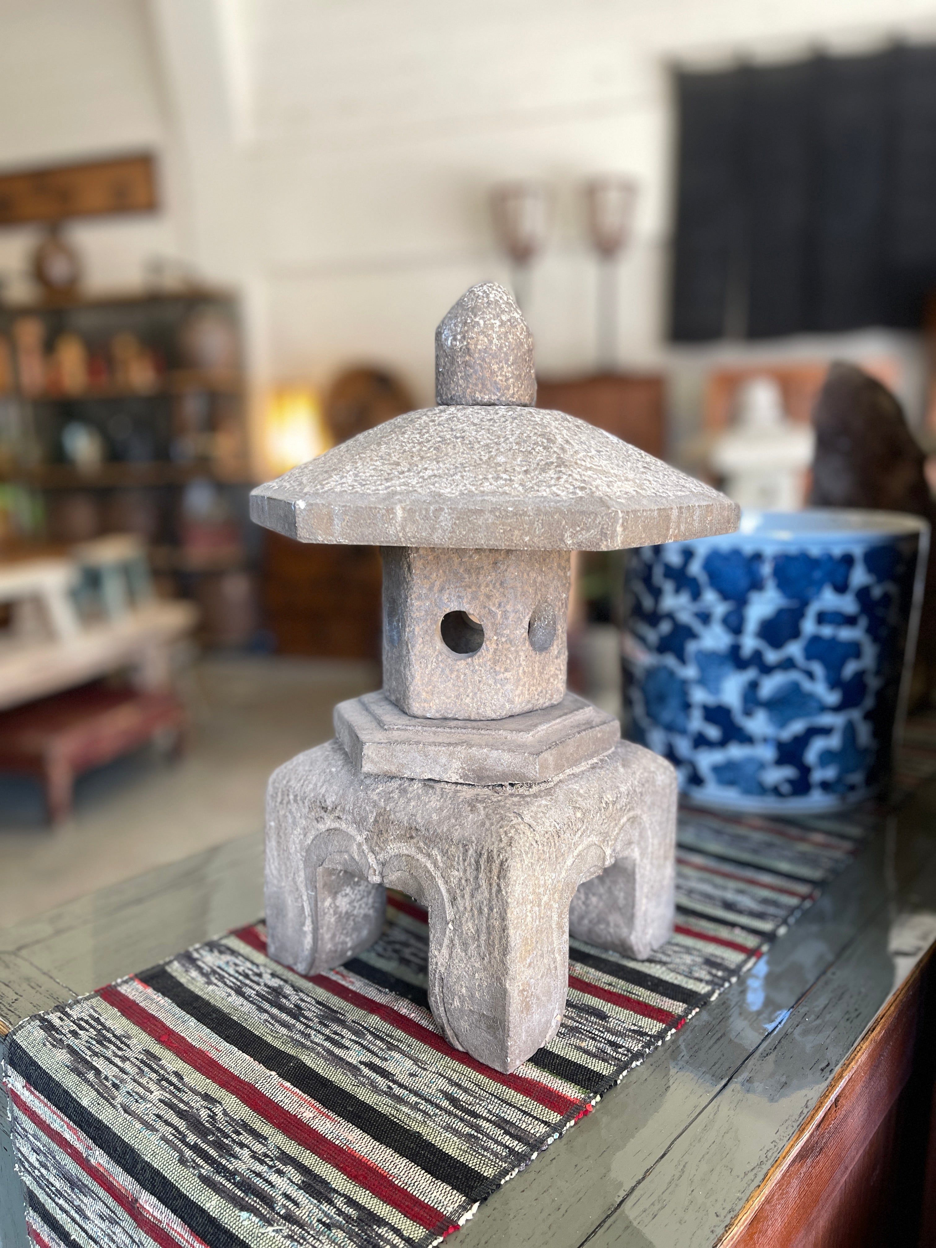 Small Chinese Stone Garden Lantern