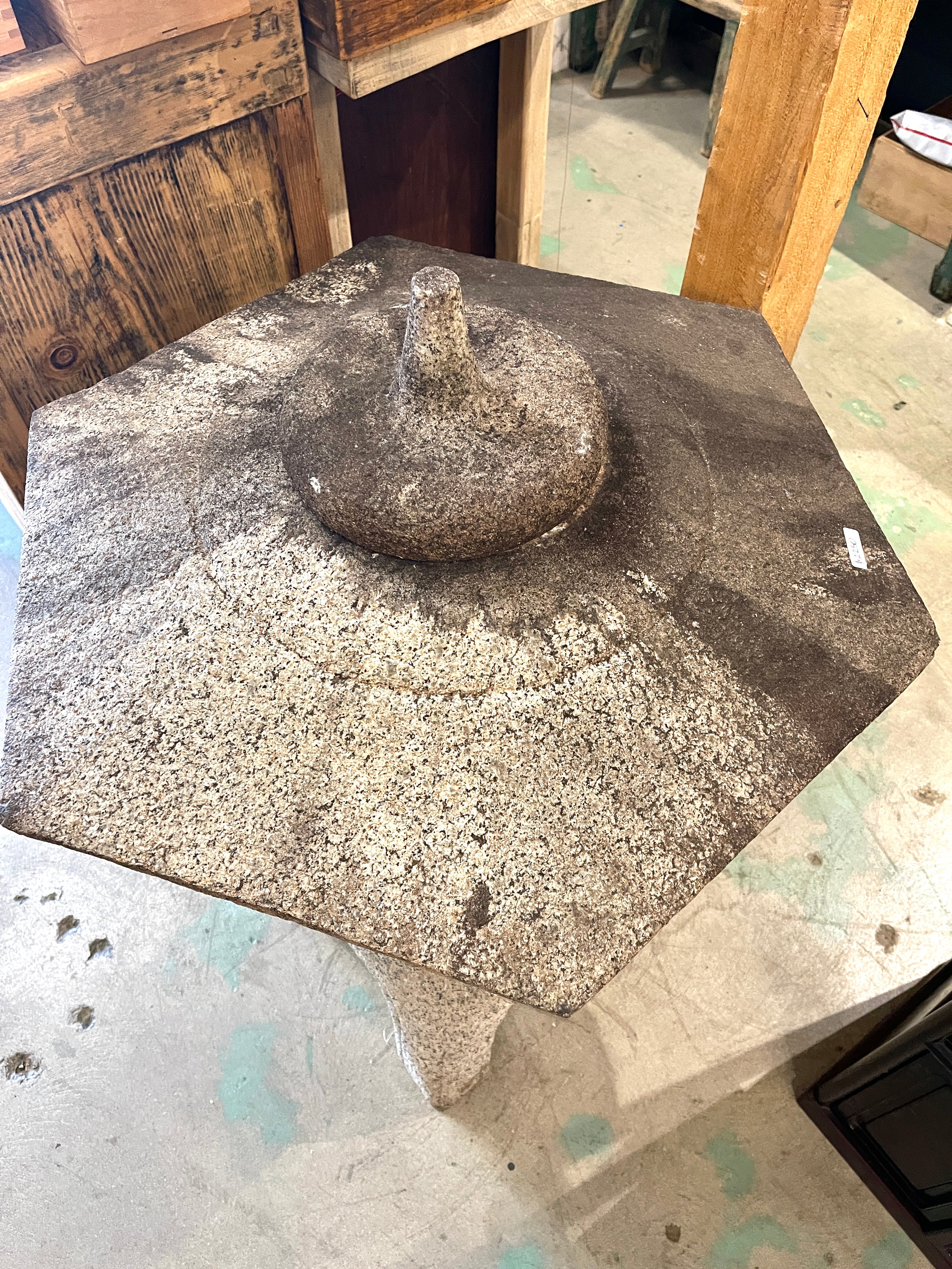 Japanese Yukimi Snow Garden Lantern - Granite | Early 20th Century