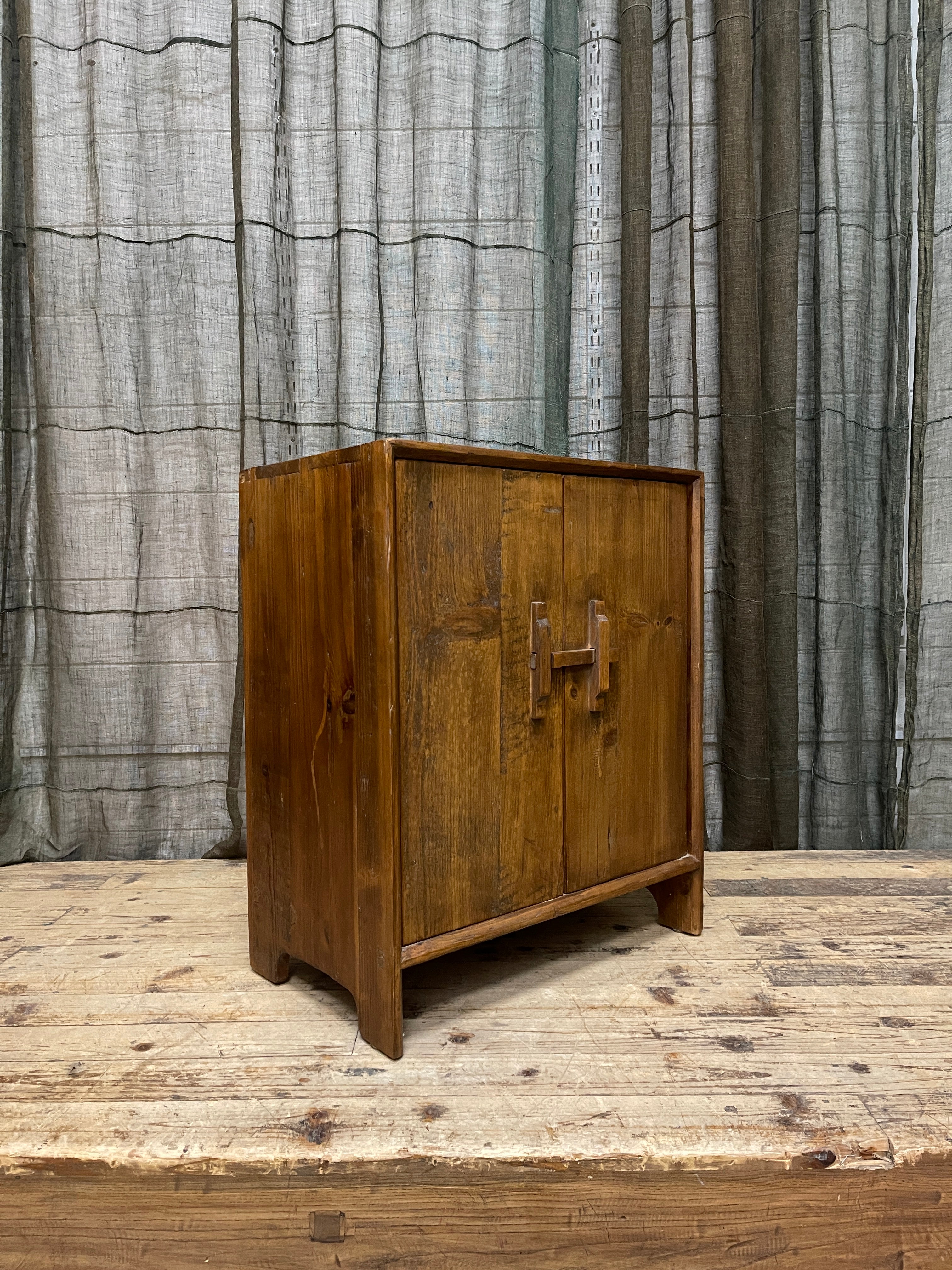 Provincial Style Chinese Recycled Timber Side Cabinet