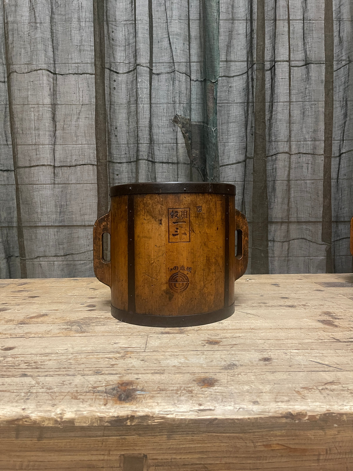 Tomasu, Vintage Japanese Rice Measure Bucket