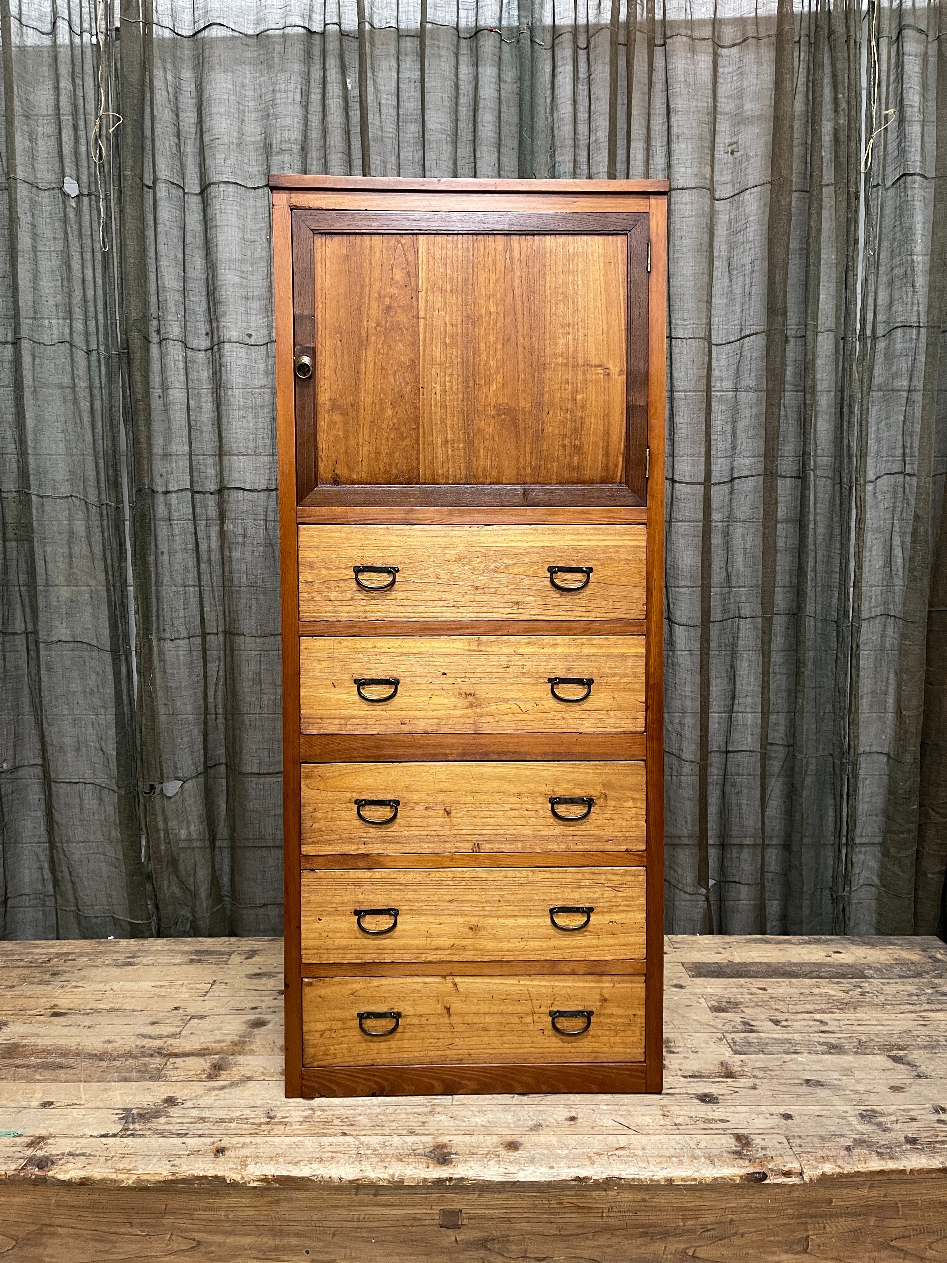 Vintage Japanese Clothing Chest - Cedar & Paulownia | Midcentury