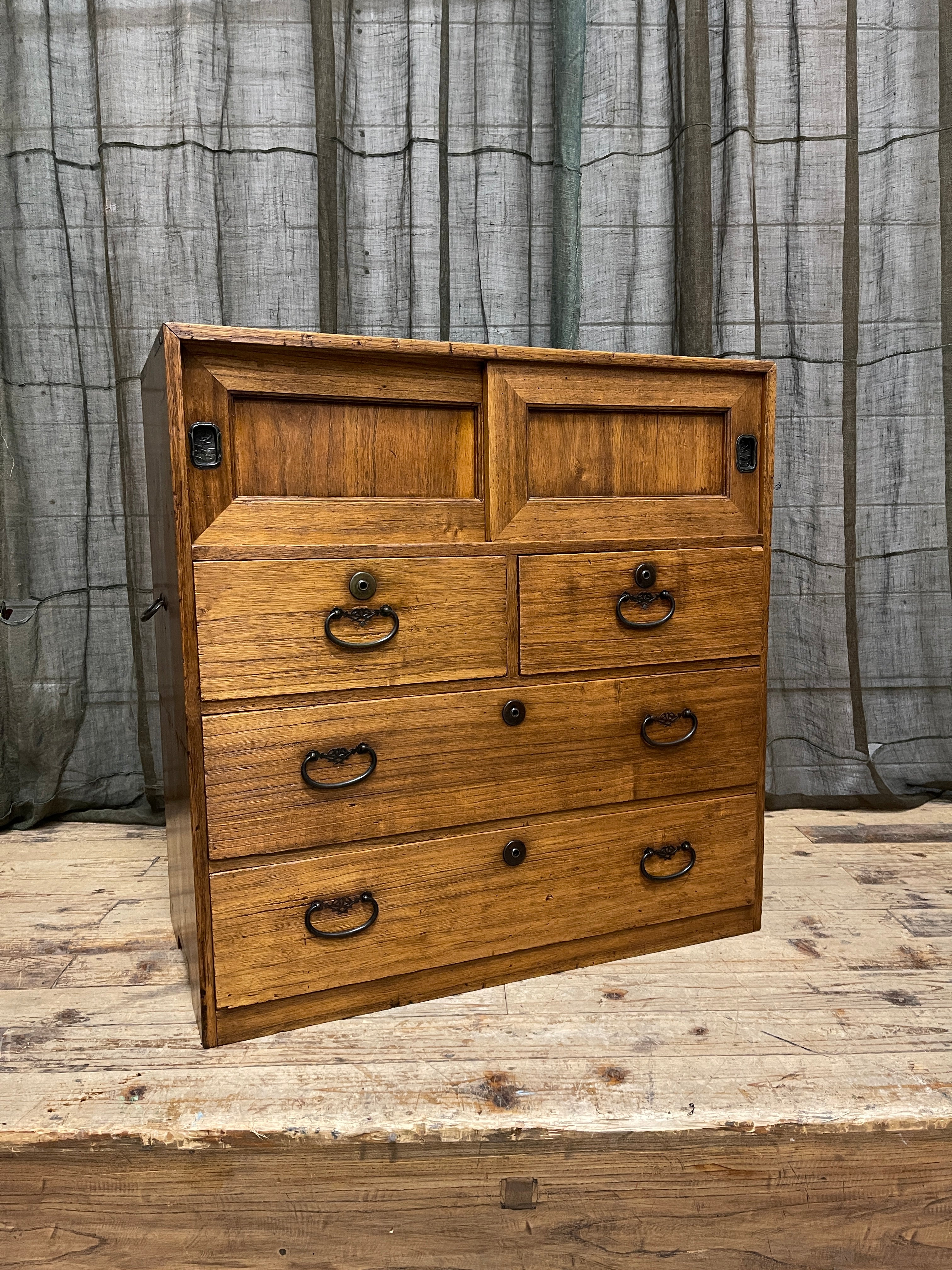 Japanese Storage Cabinet - Cypress & Paulownia | Taisho