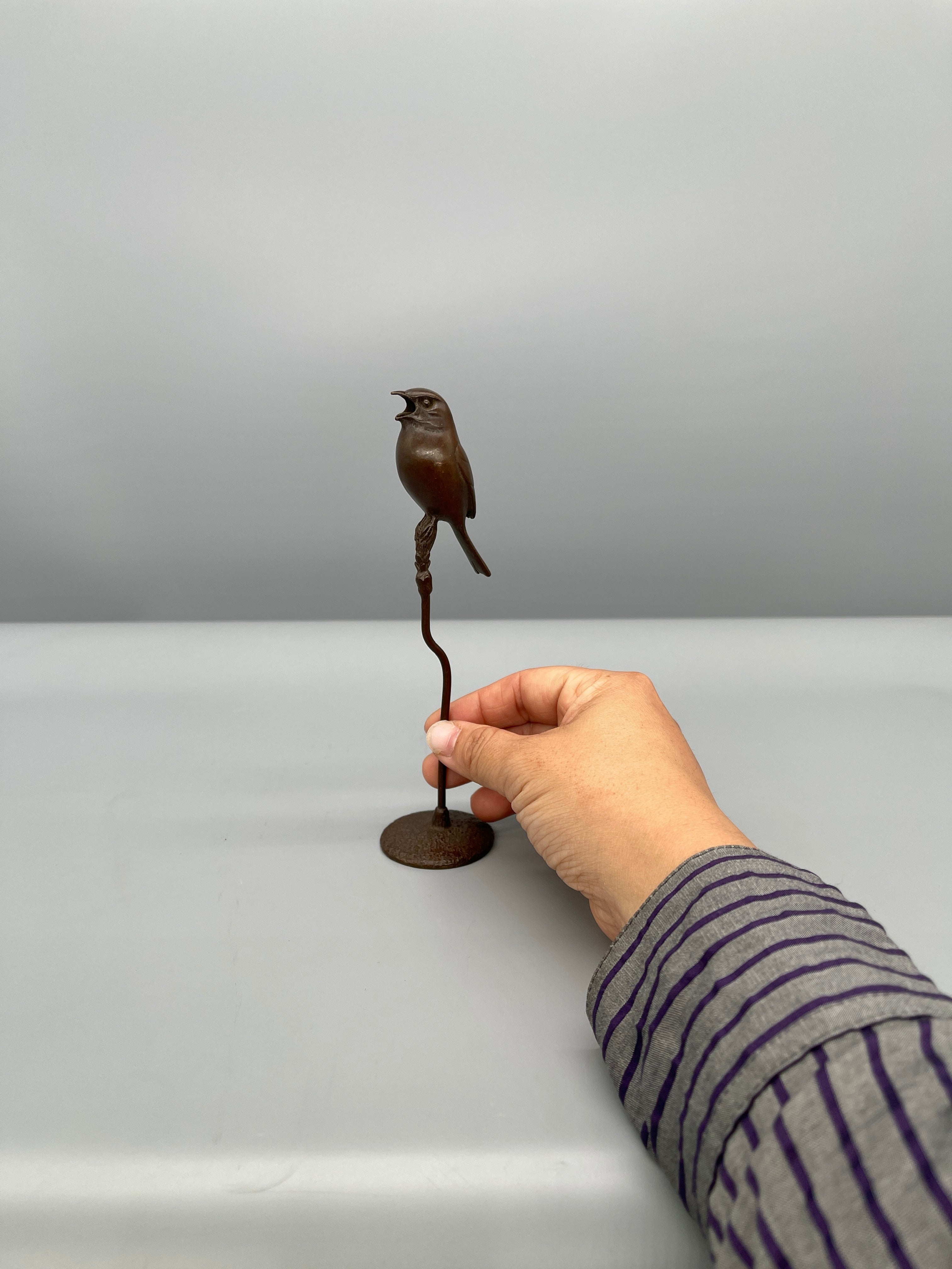 Miniature Chinese Chinese Bronze Figurine