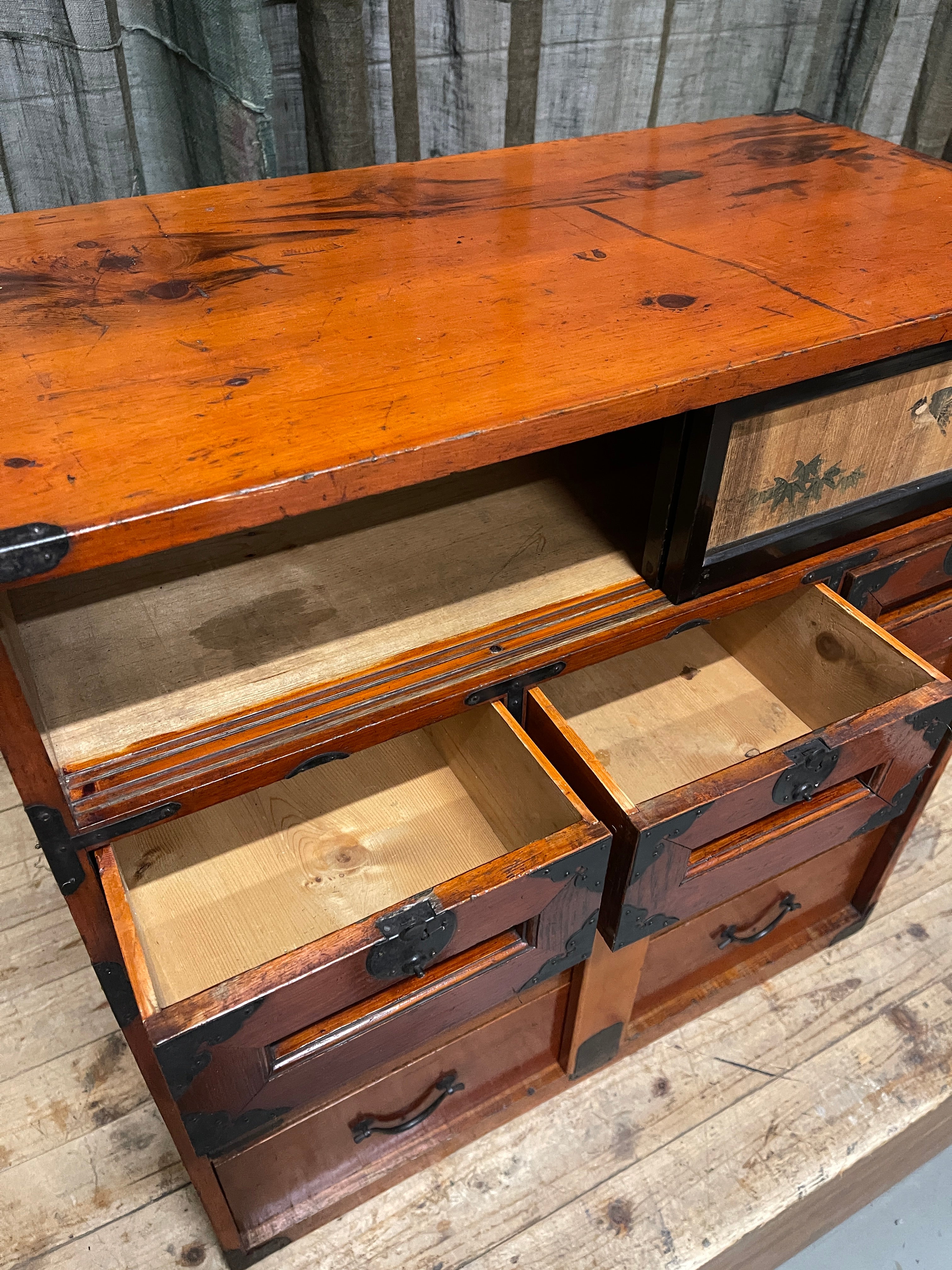 Japanese Storage Cabinet From Gifu - Cypress | Meiji