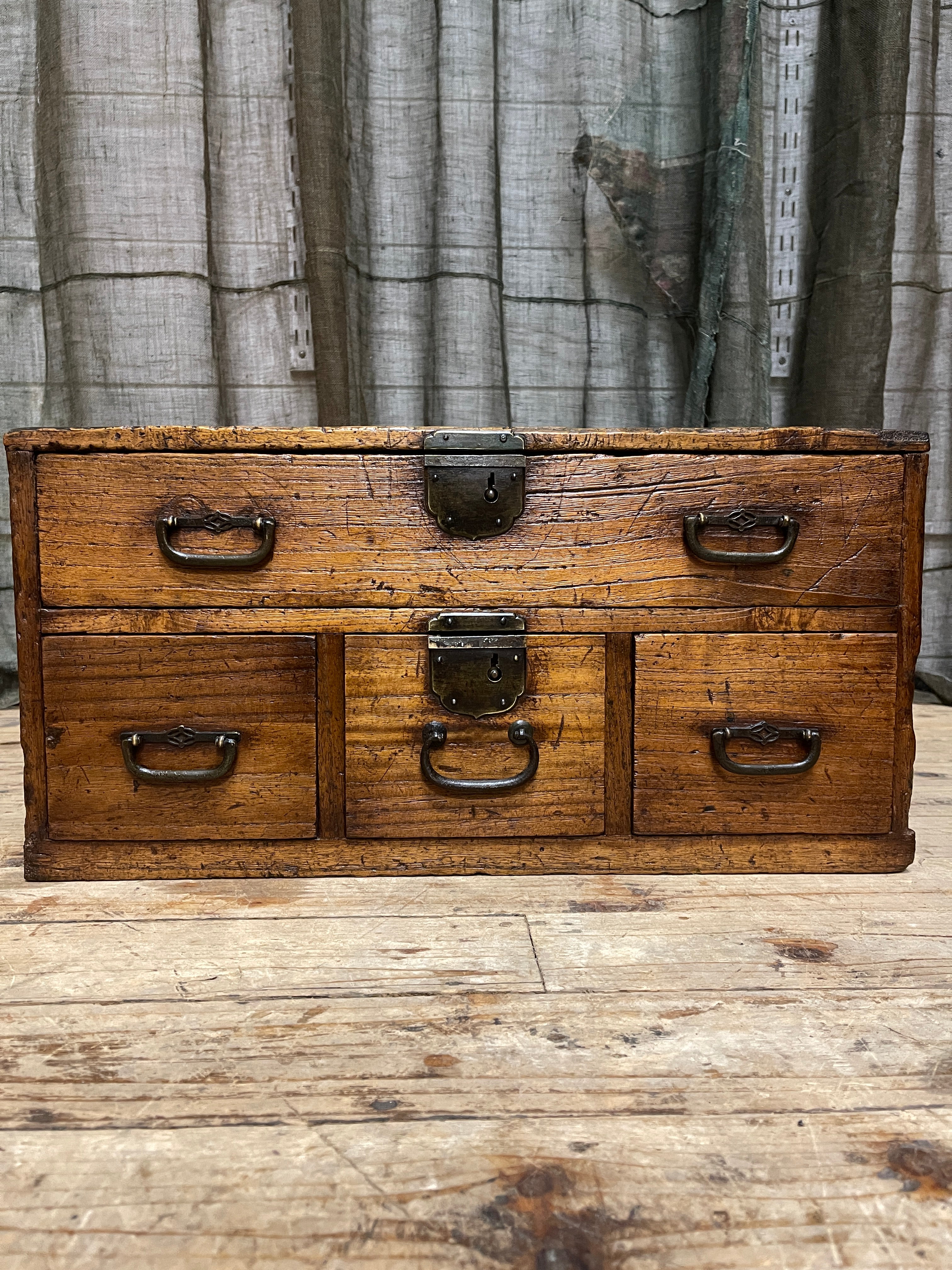 Antique Japanese Document Chest - Paulownia | Meiji